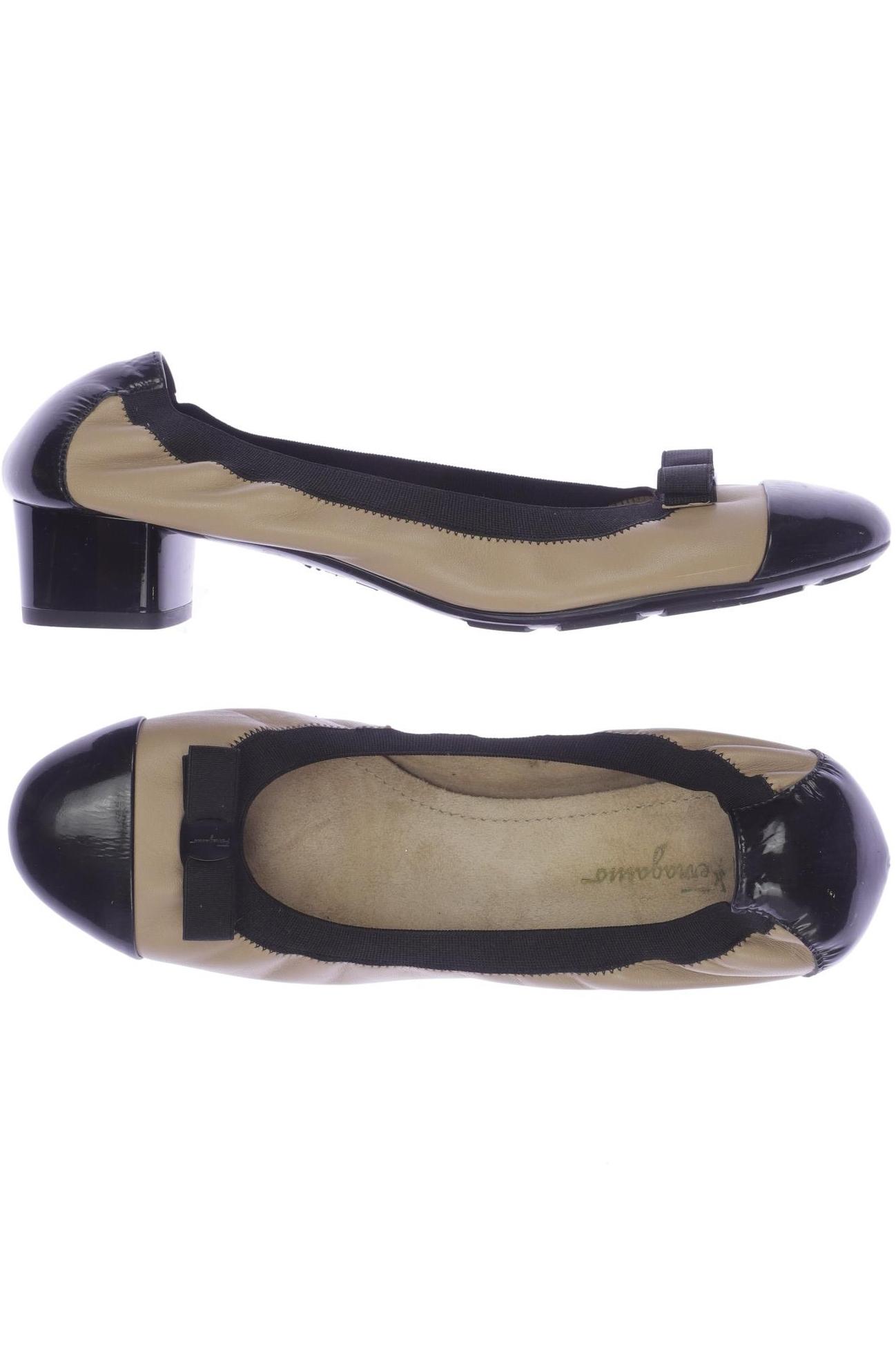 

Salvatore Ferragamo Damen Pumps, beige, Gr. 5