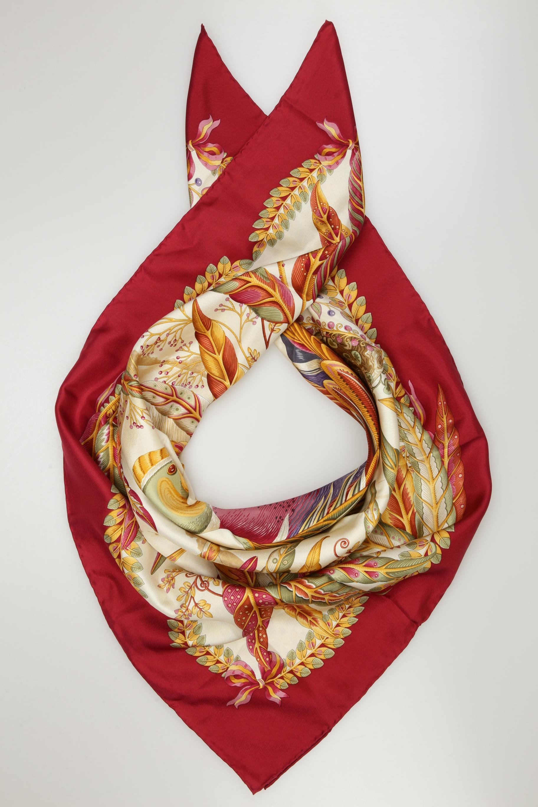 

Salvatore Ferragamo Damen Schal, rot, Gr.