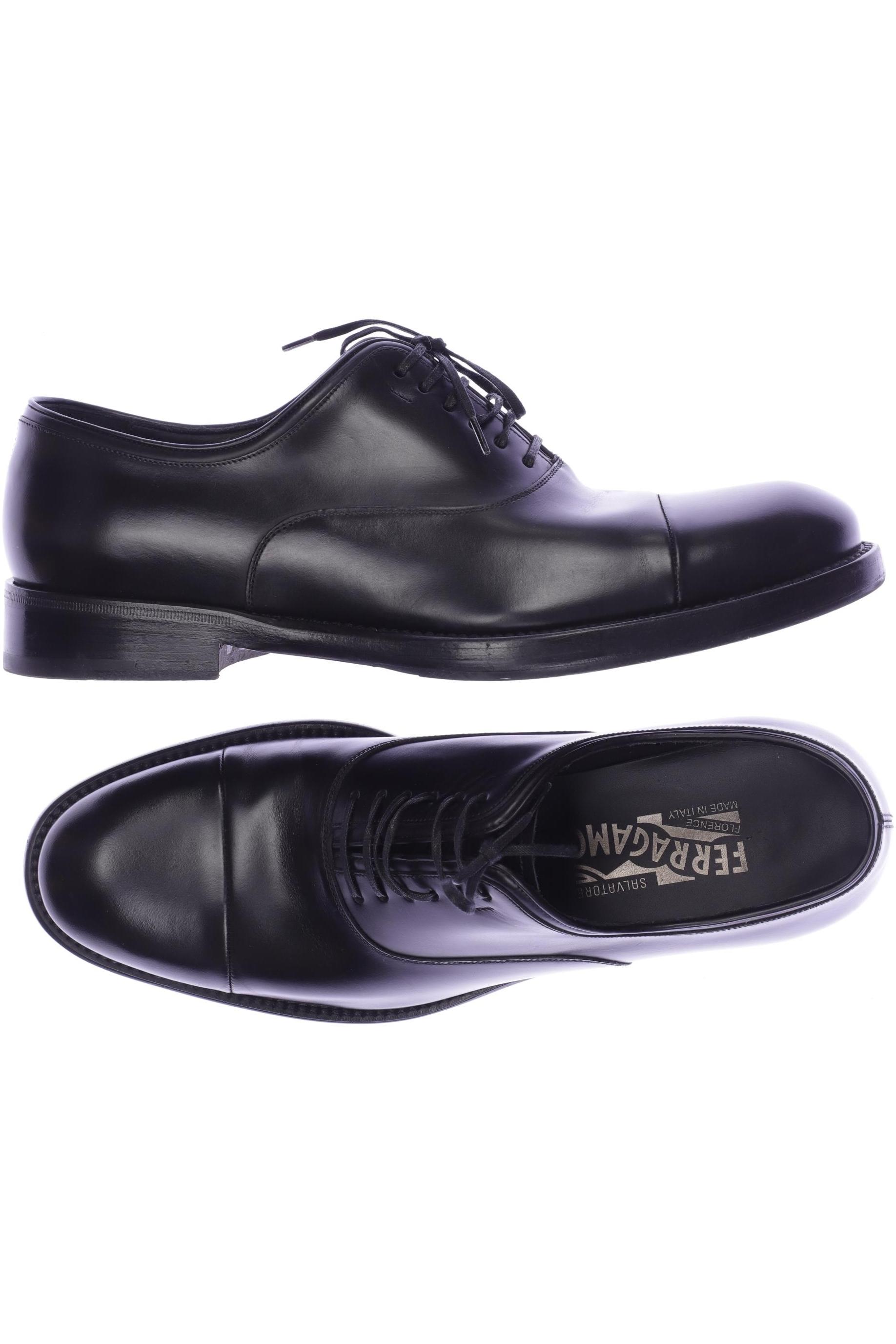 

Salvatore Ferragamo Herren Halbschuh, schwarz, Gr. 7