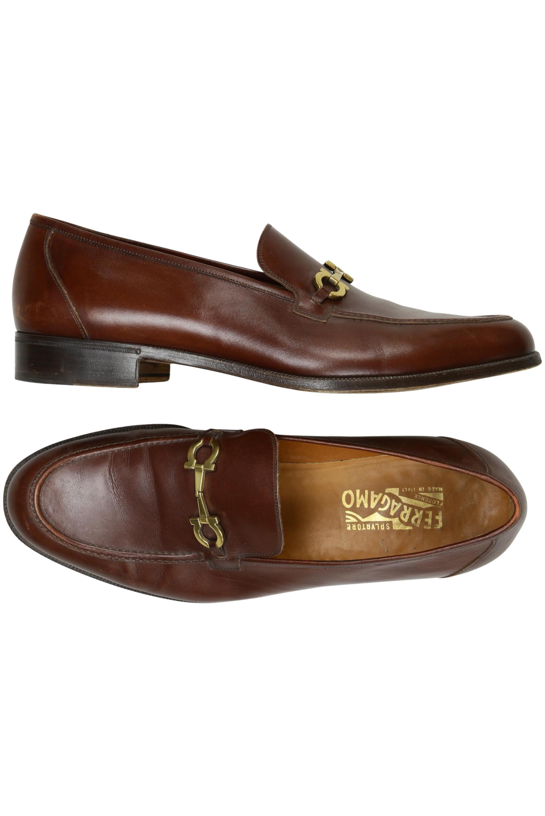 

Salvatore Ferragamo Herren Halbschuh, braun, Gr. 11