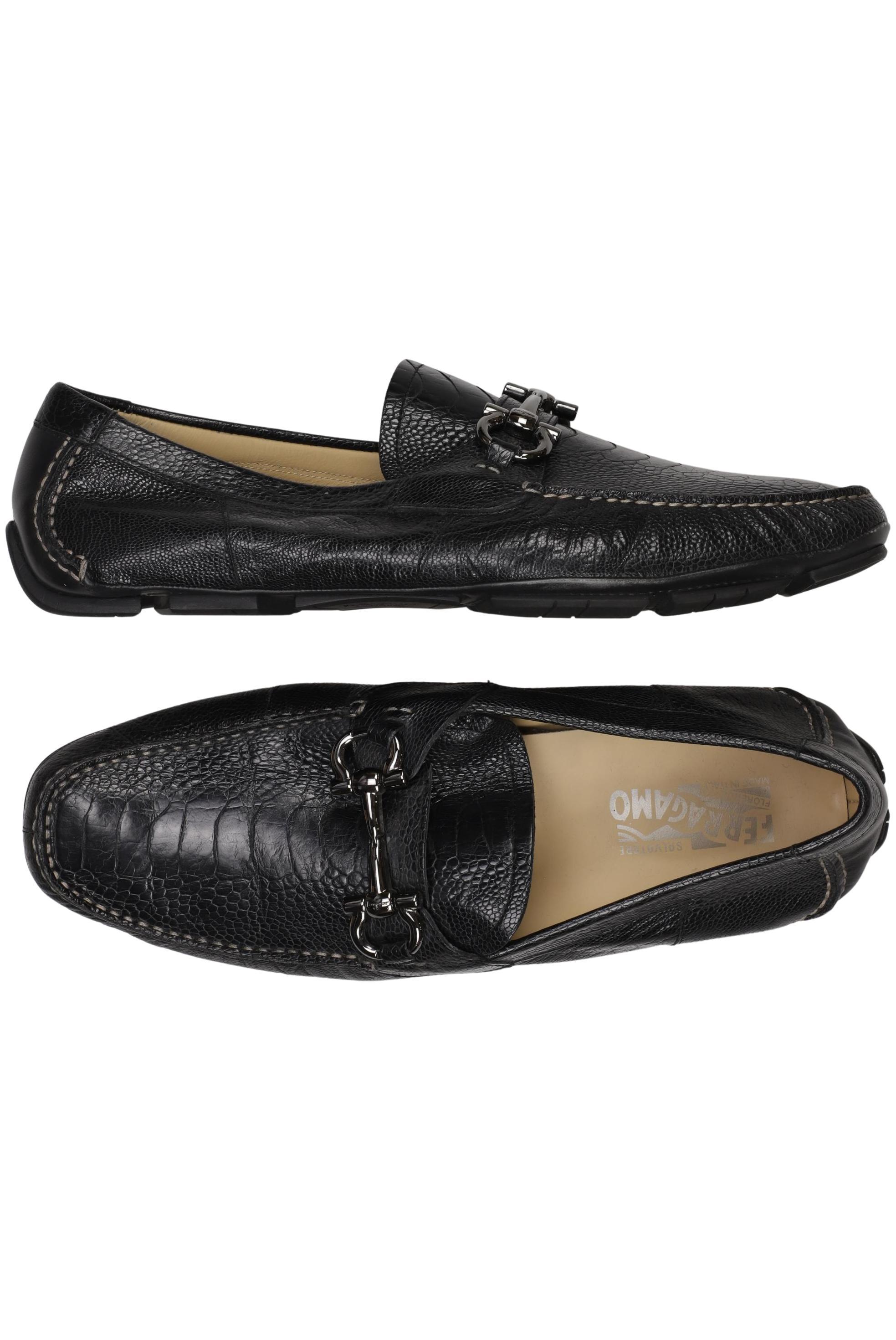 

Salvatore Ferragamo Herren Halbschuh, schwarz, Gr. 11