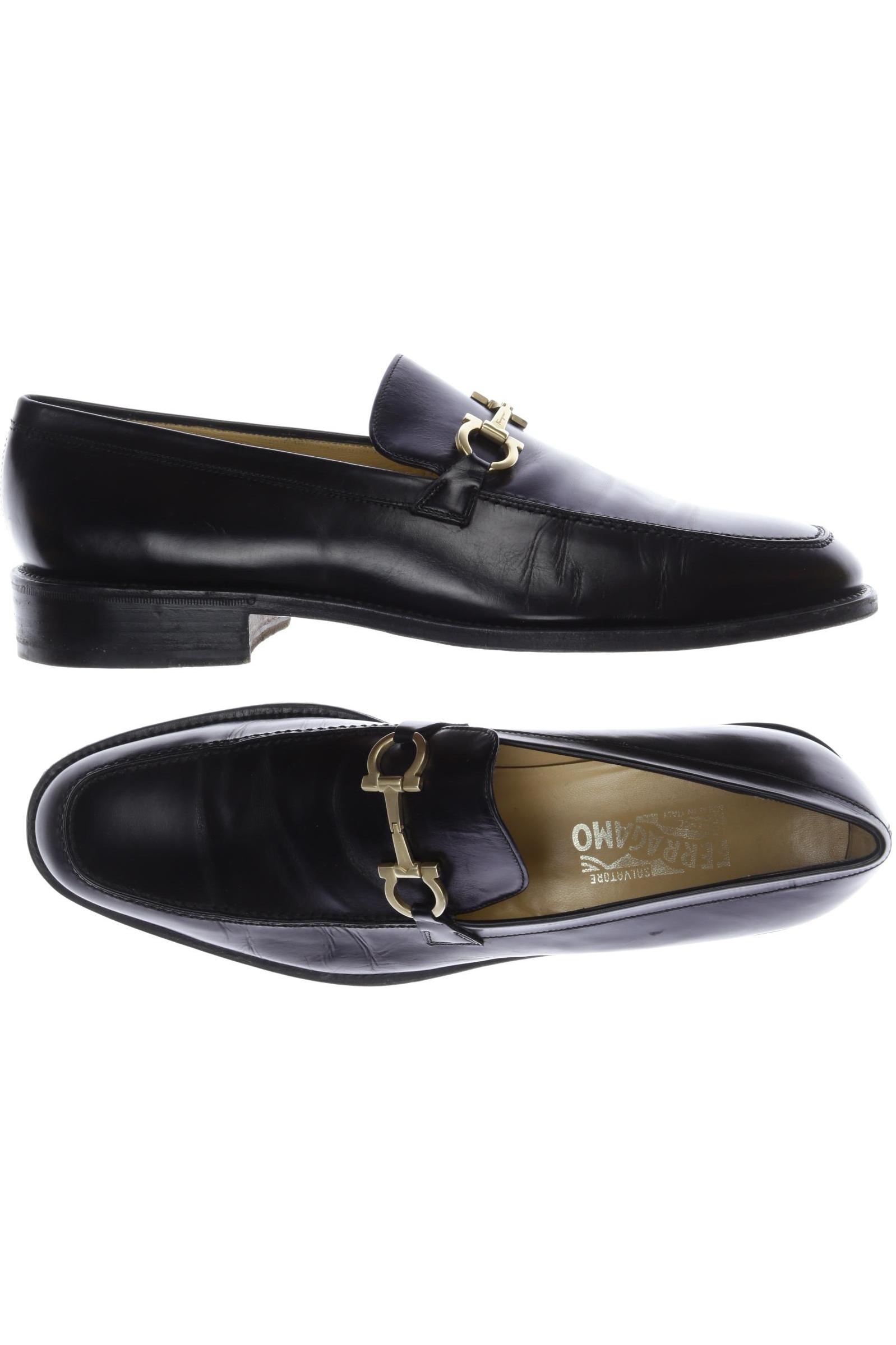 

Salvatore Ferragamo Herren Halbschuh, schwarz, Gr. 11.5