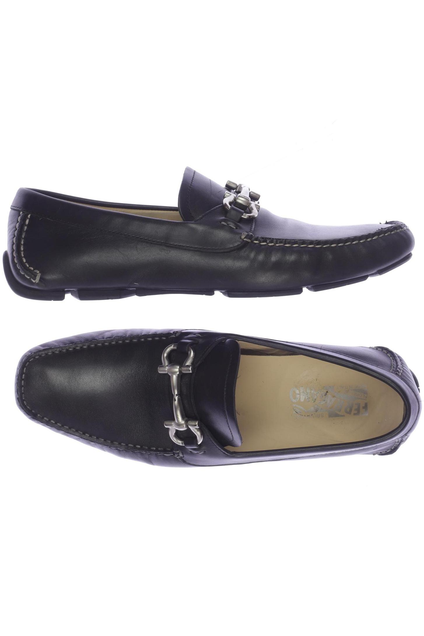

Salvatore Ferragamo Herren Halbschuh, schwarz, Gr. 8.5