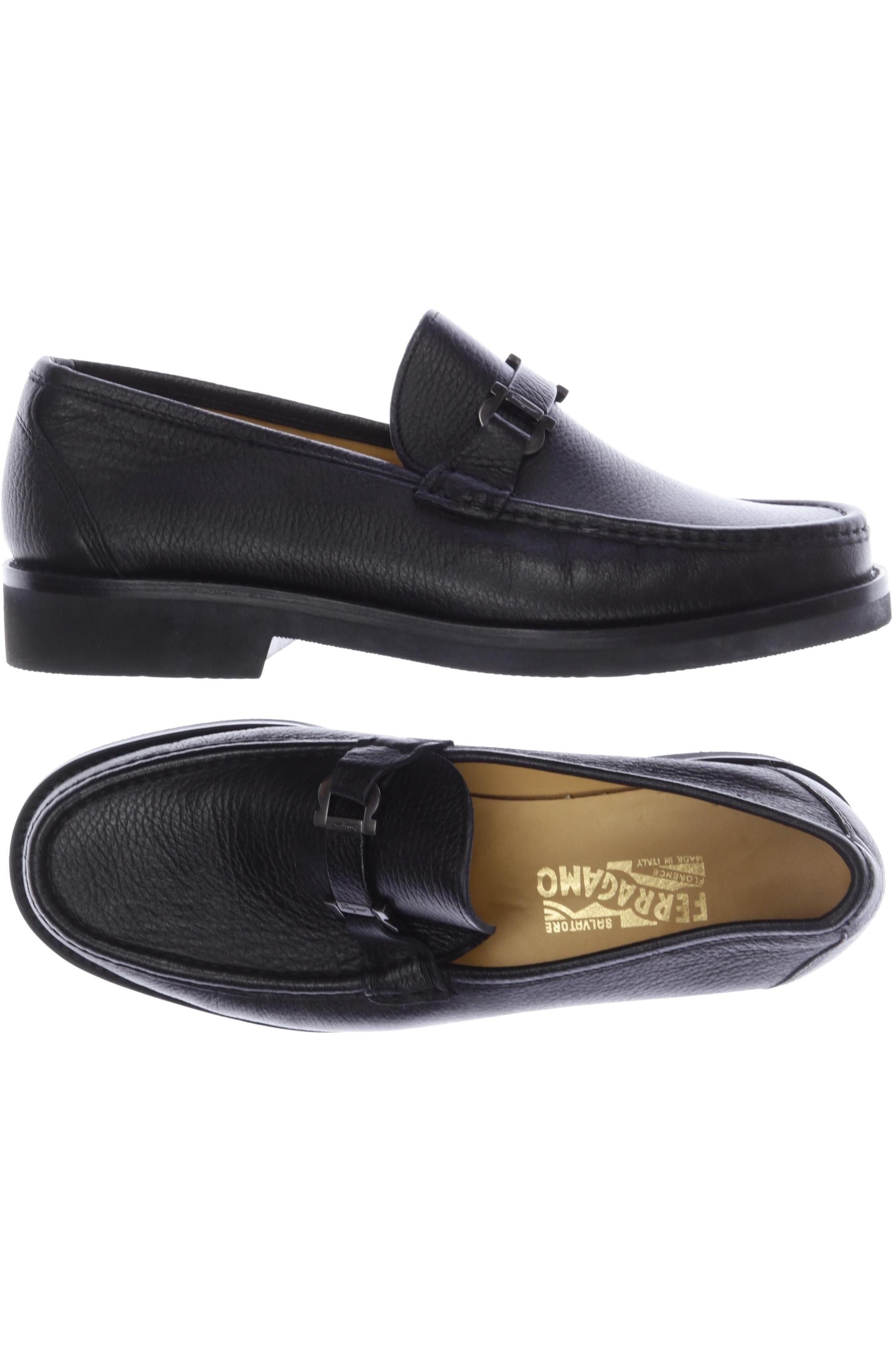 

Salvatore Ferragamo Herren Halbschuh, schwarz, Gr. 9.5