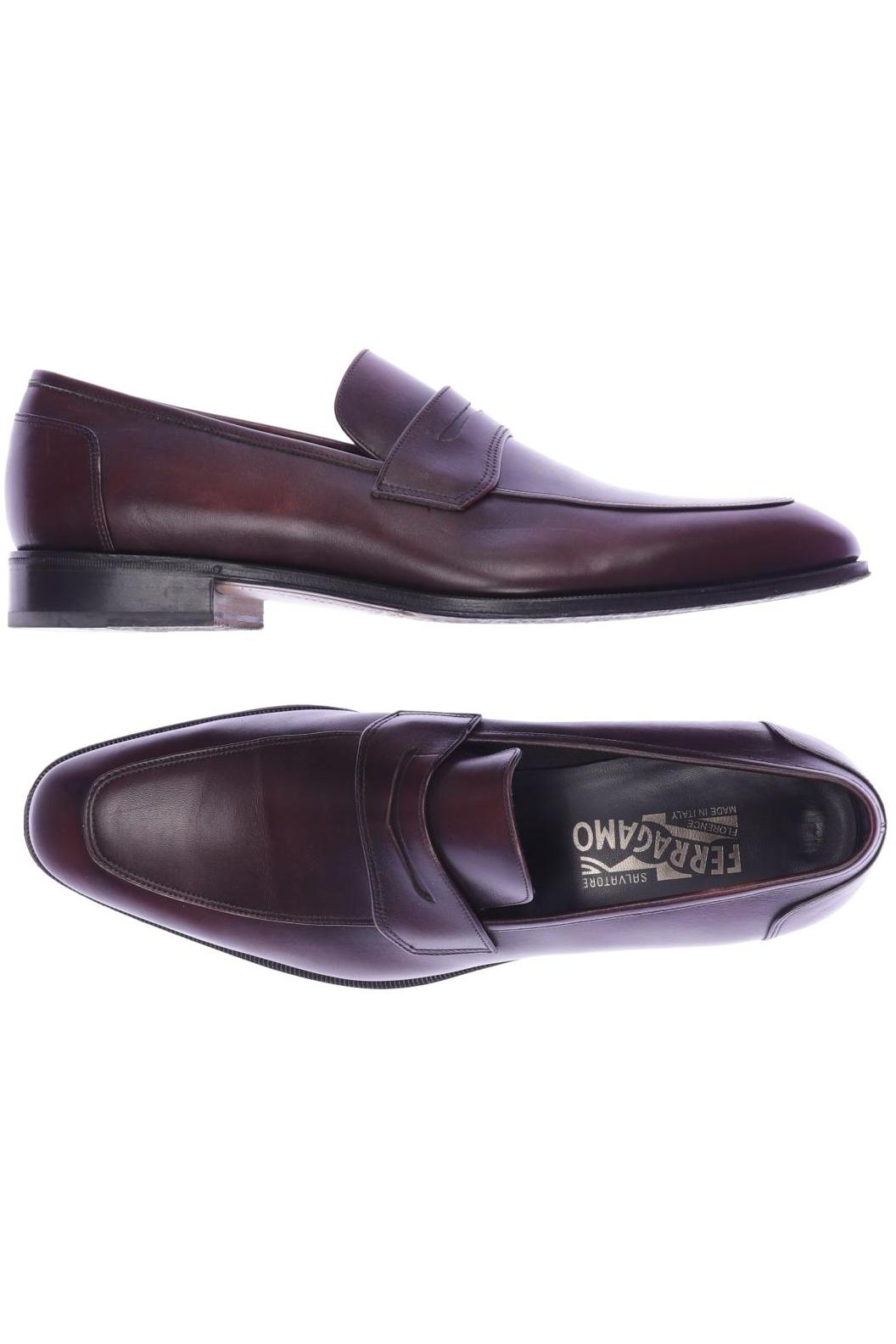 

Salvatore Ferragamo Herren Halbschuh, bordeaux, Gr. 10