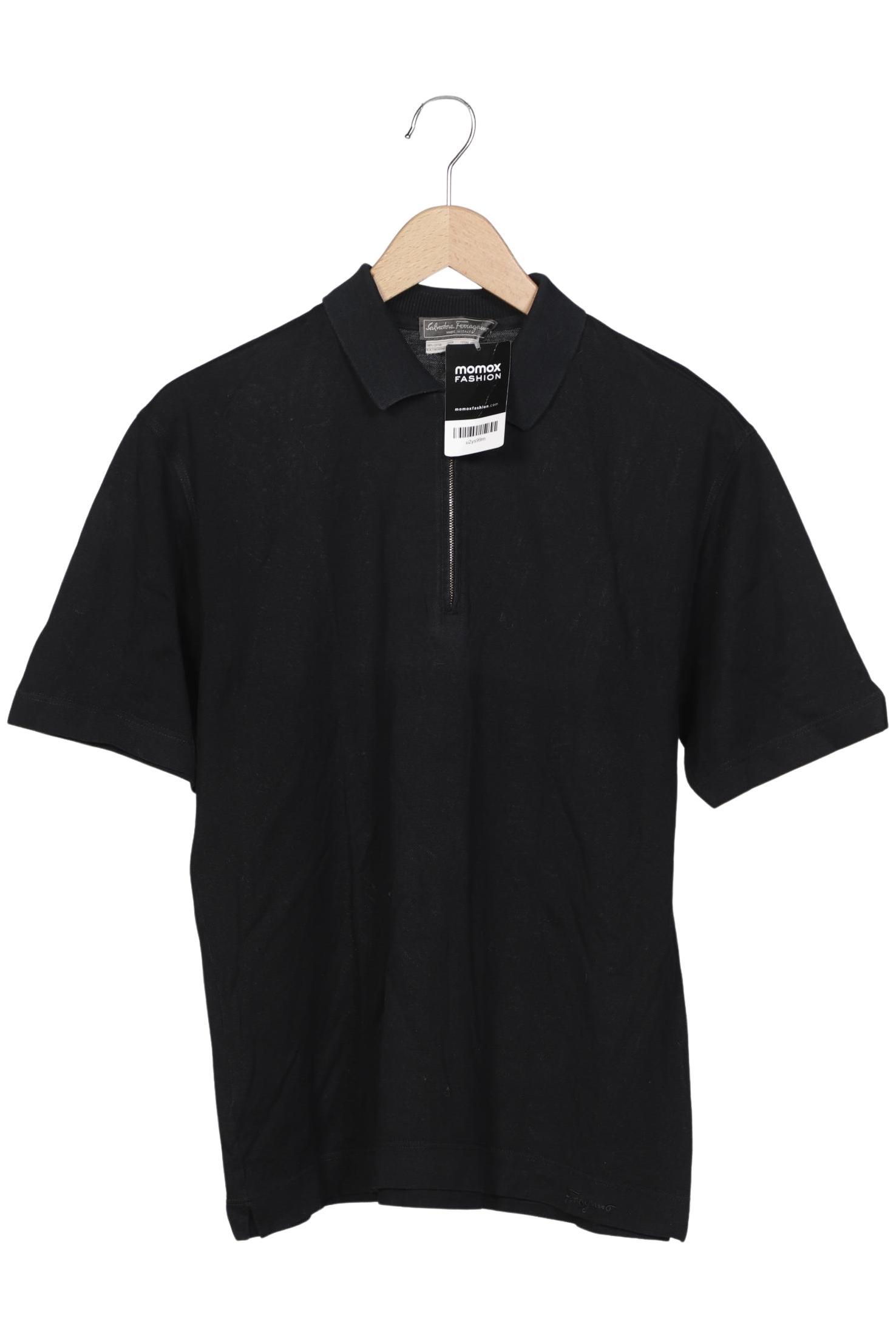 

Salvatore Ferragamo Herren Poloshirt, schwarz, Gr. 48