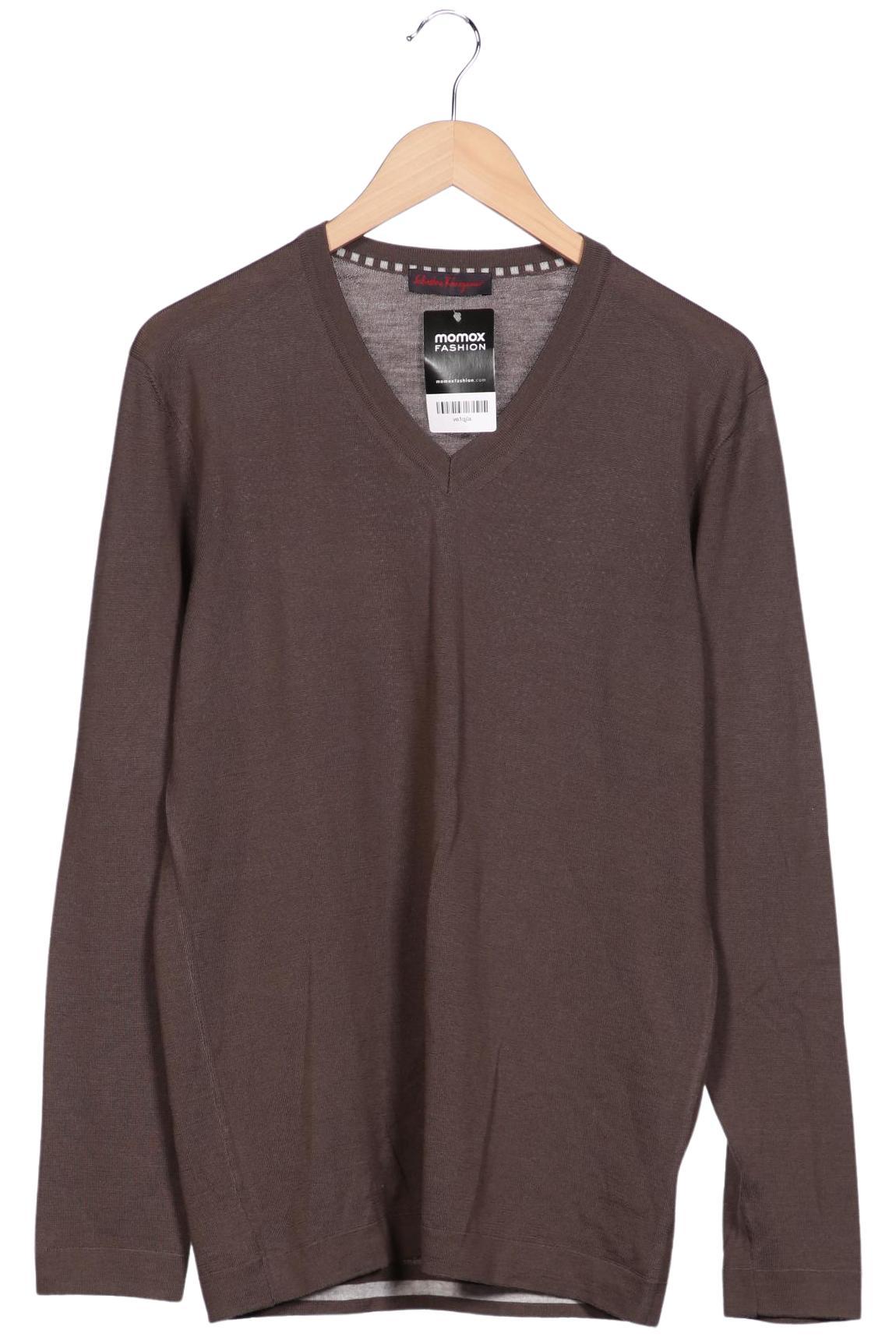 

Salvatore Ferragamo Herren Pullover, braun, Gr. 52