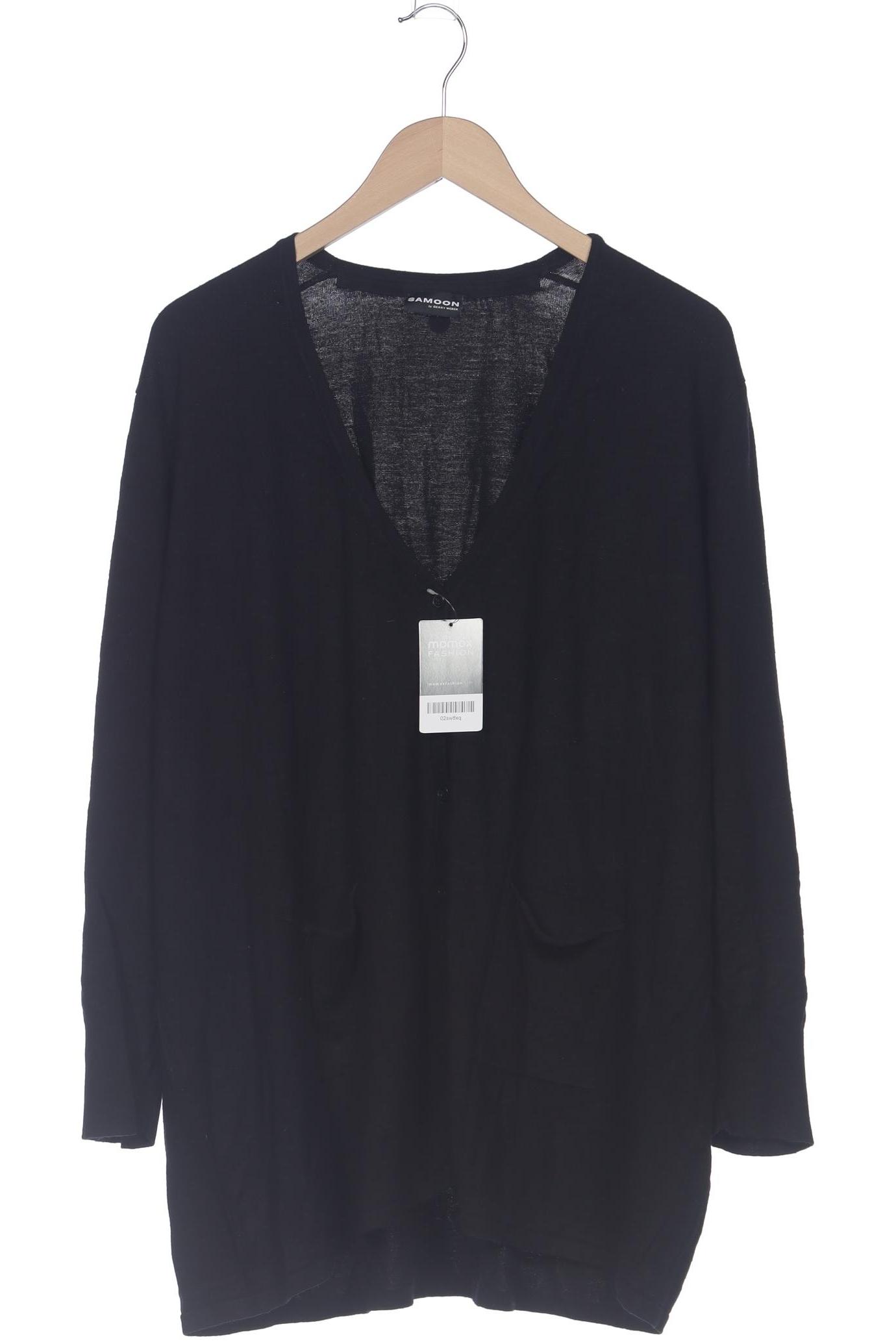 

Samoon by Gerry Weber Damen Strickjacke, schwarz, Gr. 52