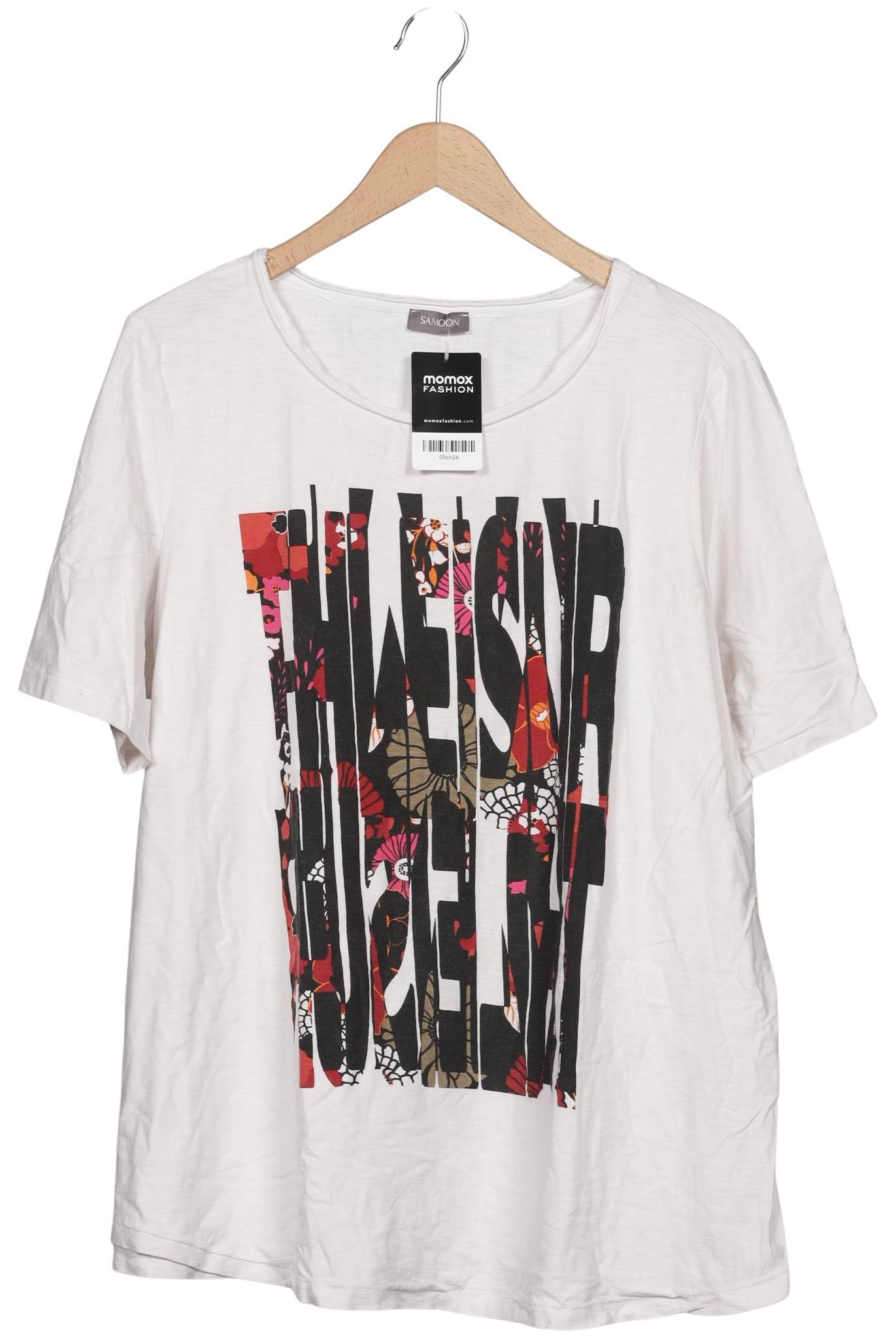 

Samoon by Gerry Weber Damen T-Shirt, weiß, Gr. 50