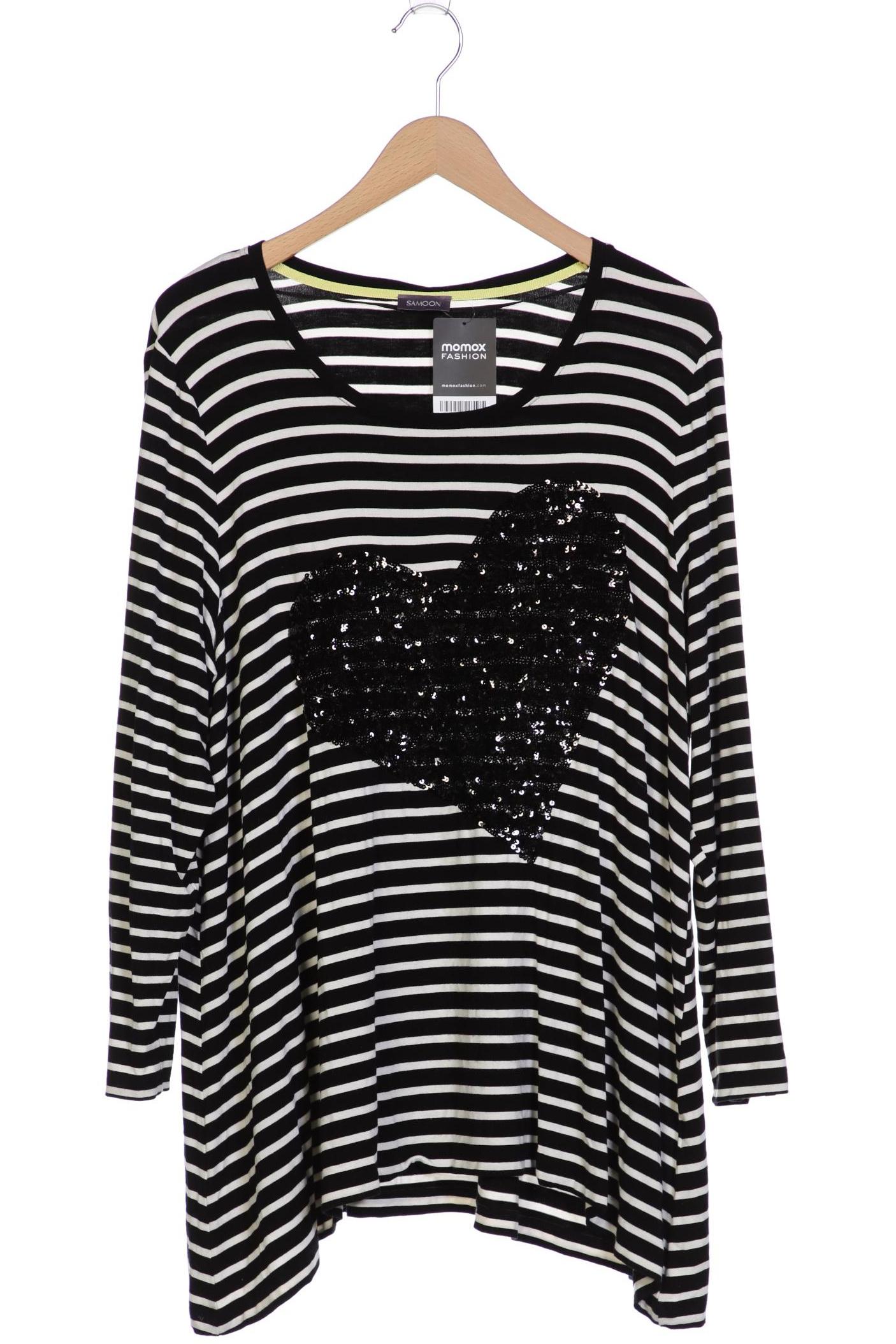 

Samoon by Gerry Weber Damen Langarmshirt, schwarz, Gr. 46