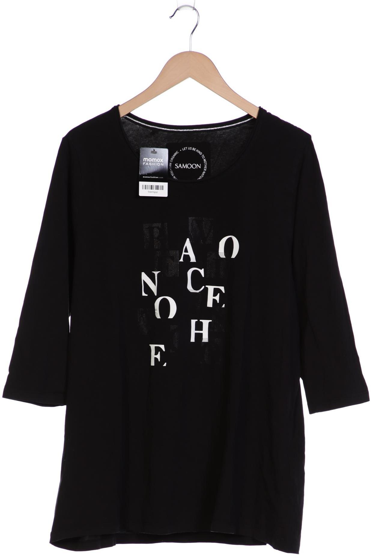 

Samoon by Gerry Weber Damen Langarmshirt, schwarz, Gr. 50