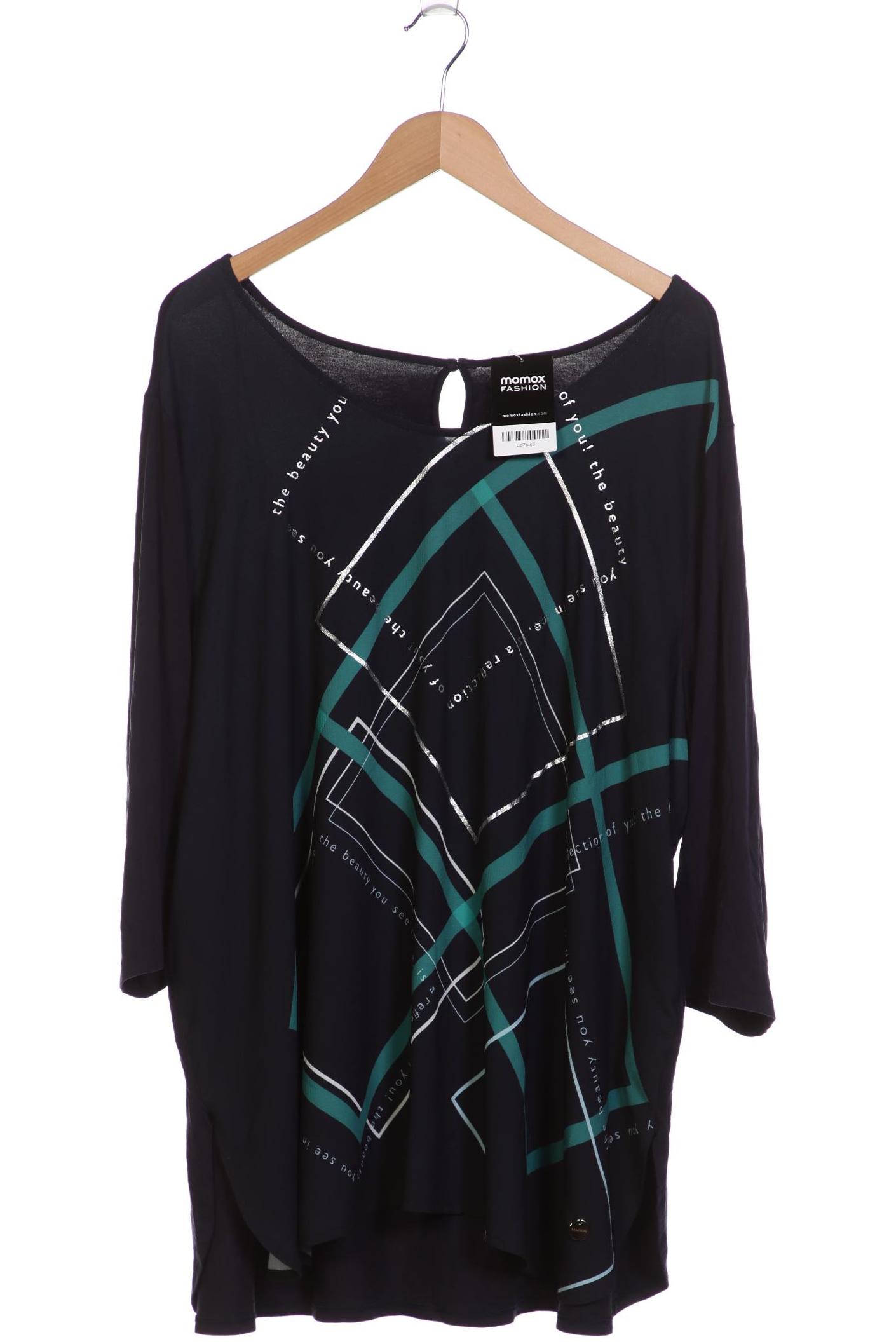 

Samoon by Gerry Weber Damen Langarmshirt, marineblau, Gr. 52