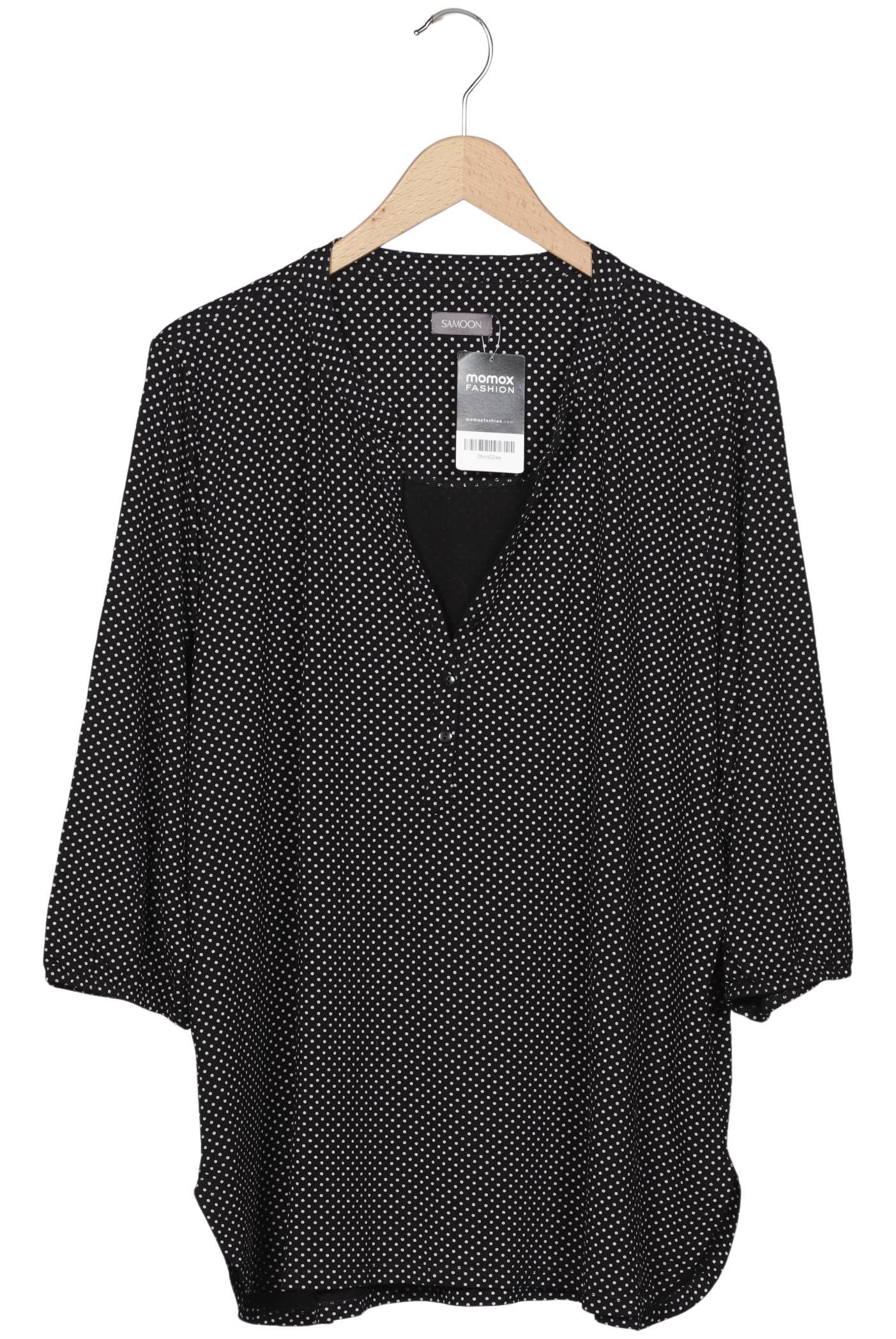 

Samoon by Gerry Weber Damen Langarmshirt, schwarz, Gr. 48