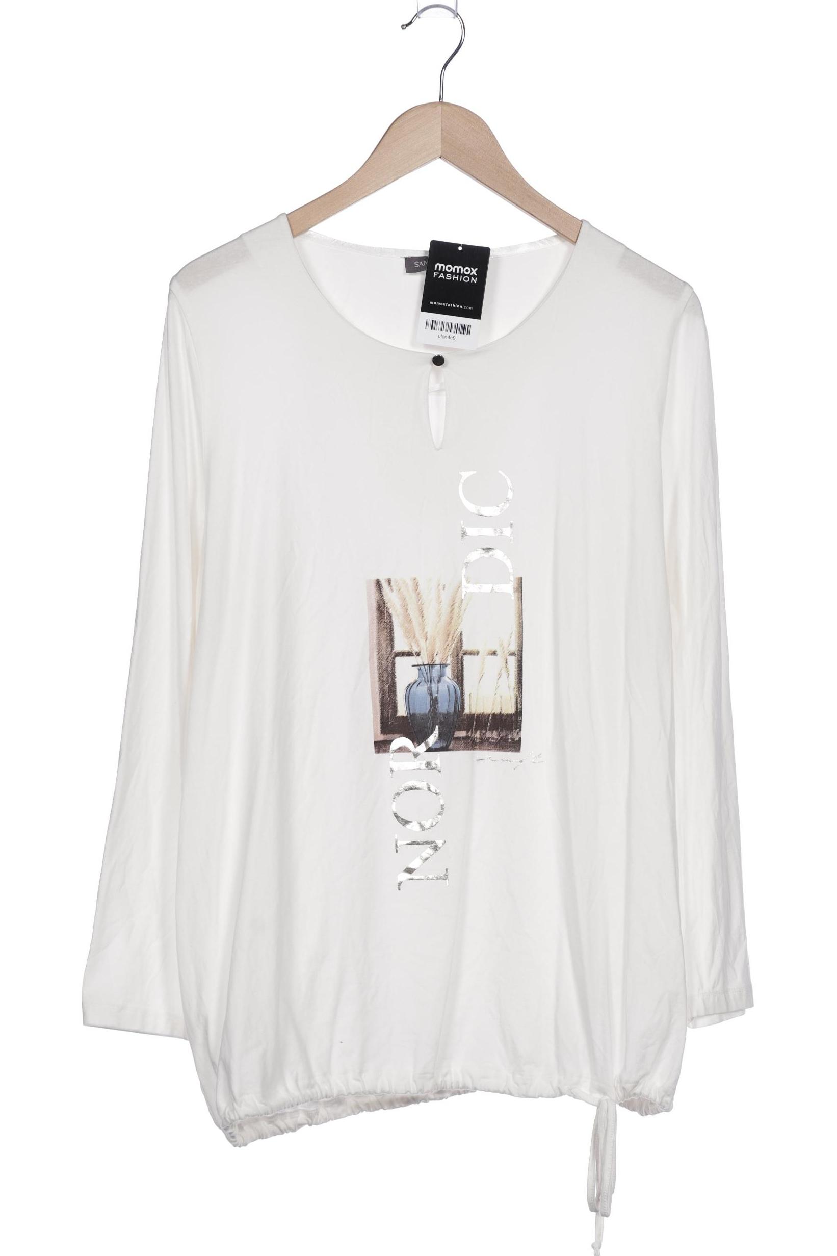 

Samoon by Gerry Weber Damen Langarmshirt, weiß, Gr. 46