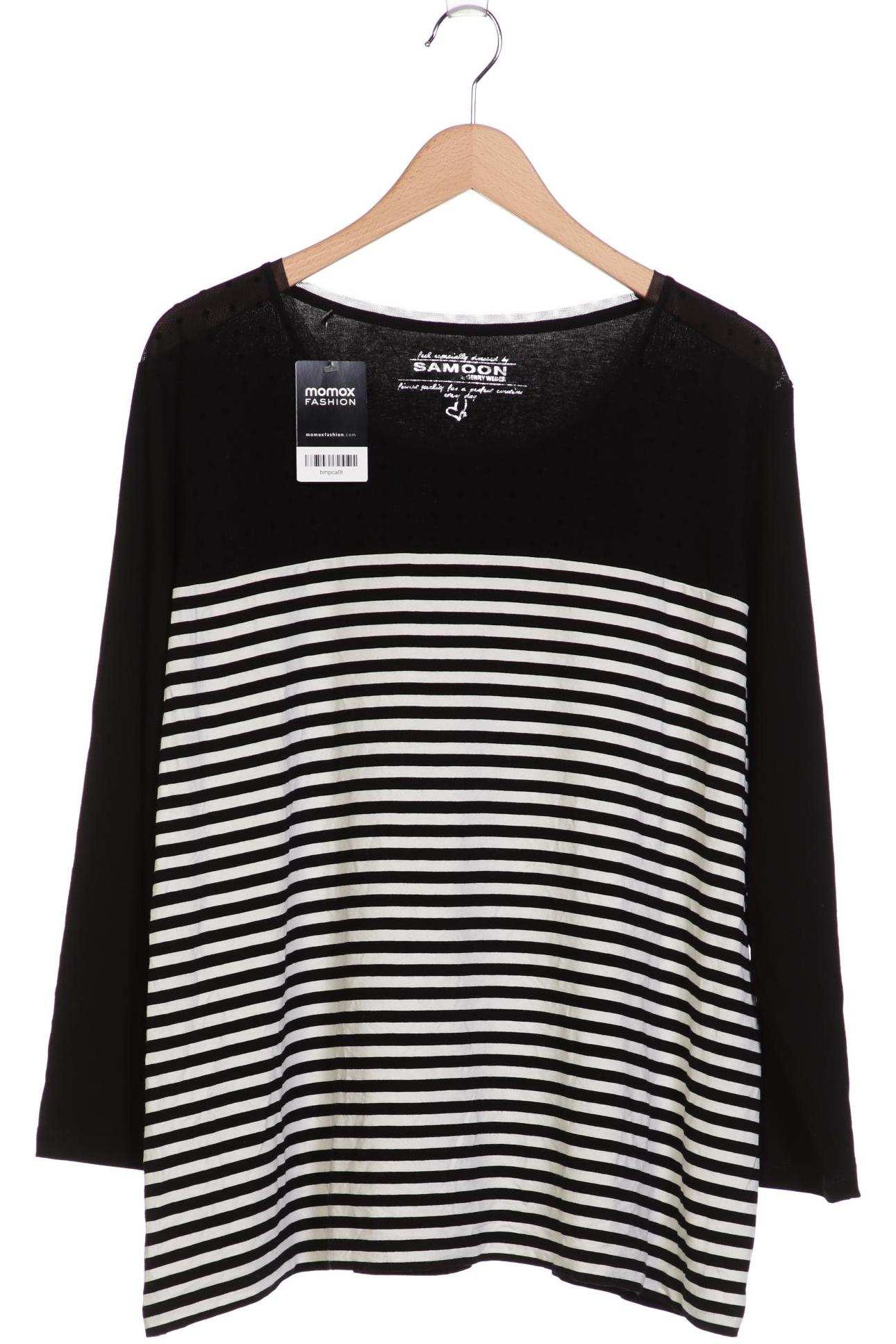 

Samoon by Gerry Weber Damen Langarmshirt, schwarz, Gr. 50