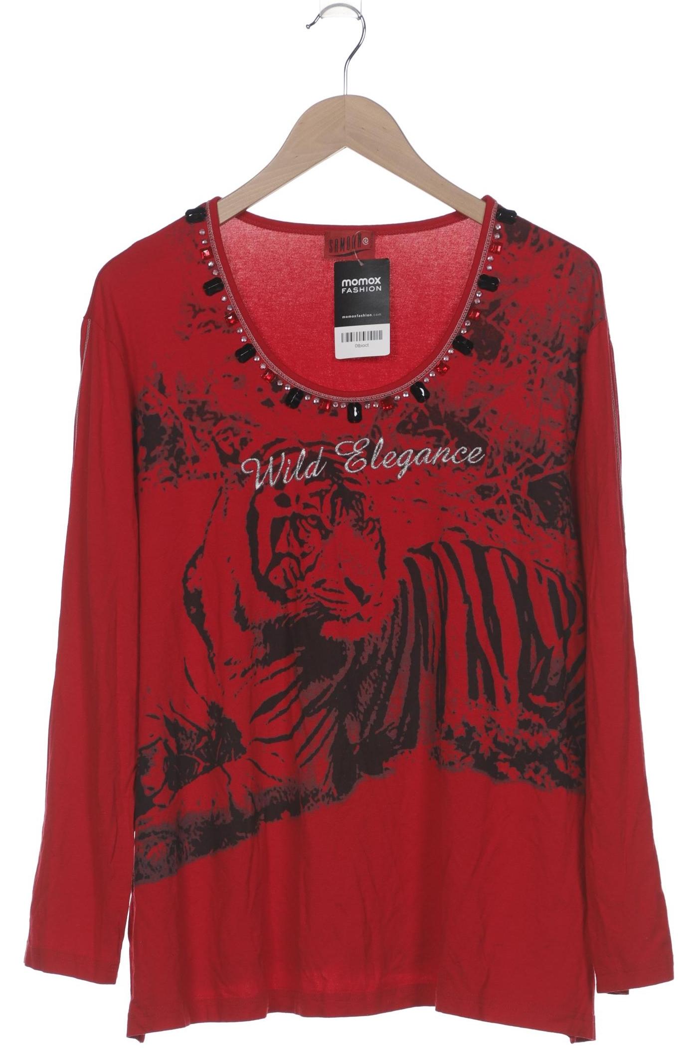 

Samoon by Gerry Weber Damen Langarmshirt, rot, Gr. 50