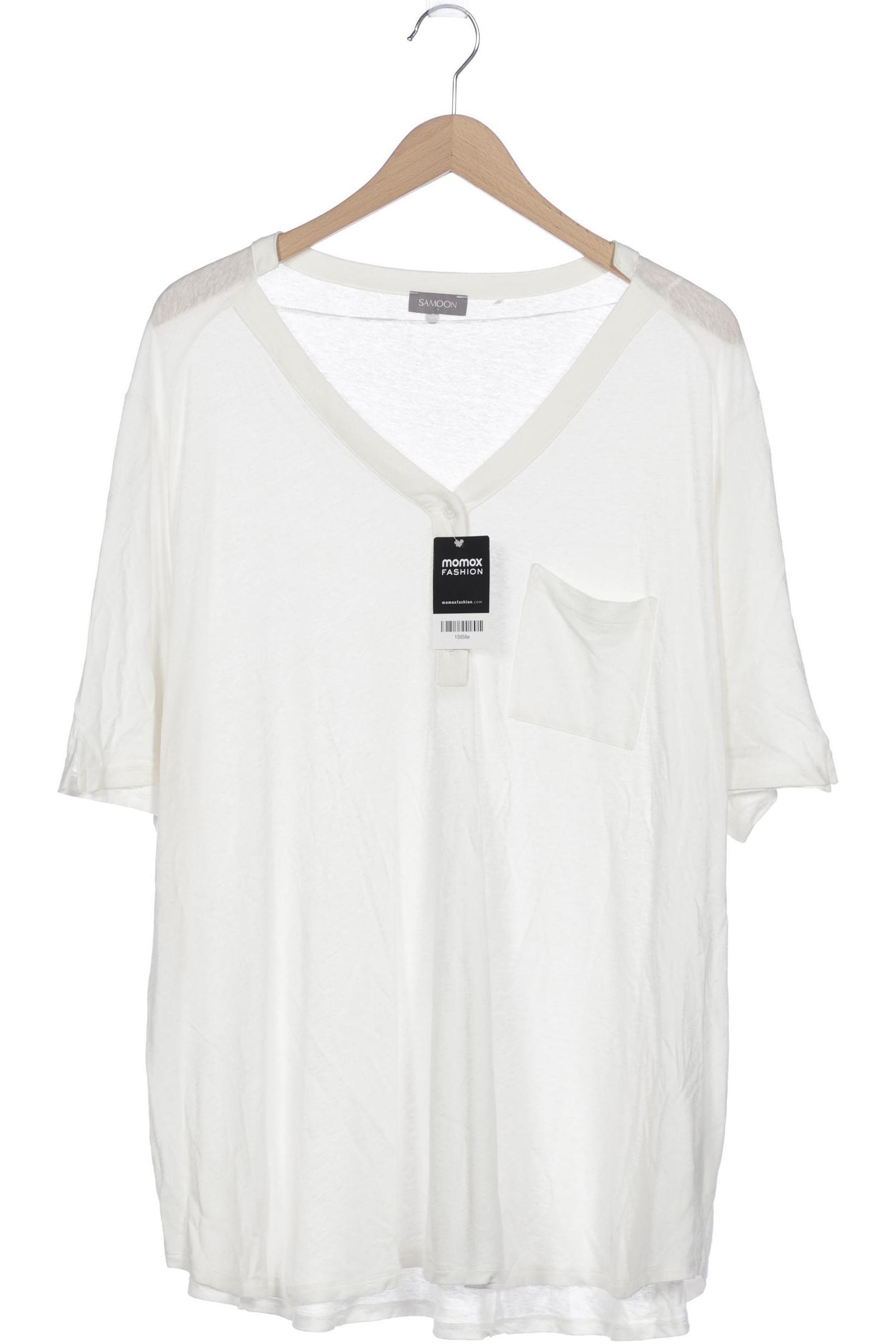 

Samoon by Gerry Weber Damen T-Shirt, weiß, Gr. 52