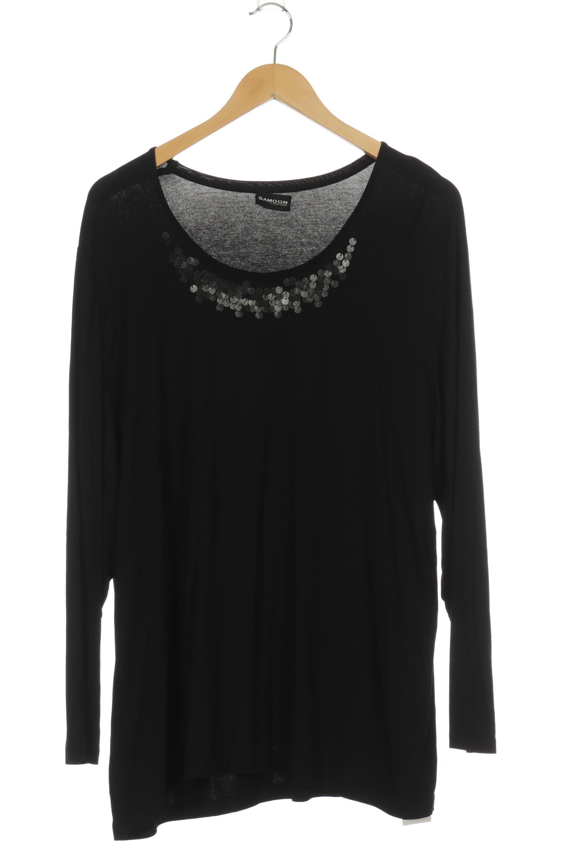 

Samoon by Gerry Weber Damen Langarmshirt, schwarz, Gr. 50