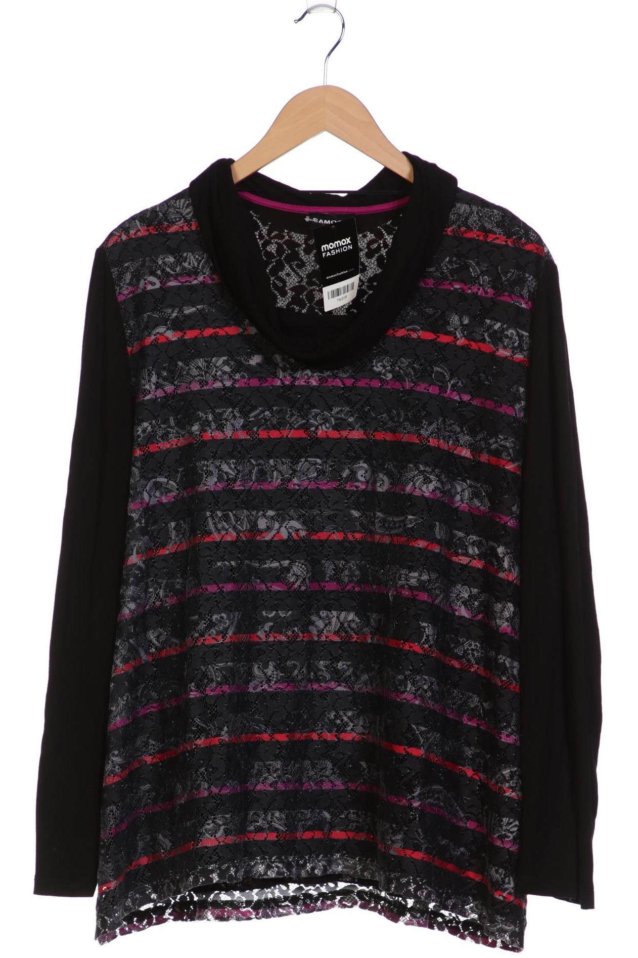 

Samoon by Gerry Weber Damen Langarmshirt, schwarz, Gr. 52
