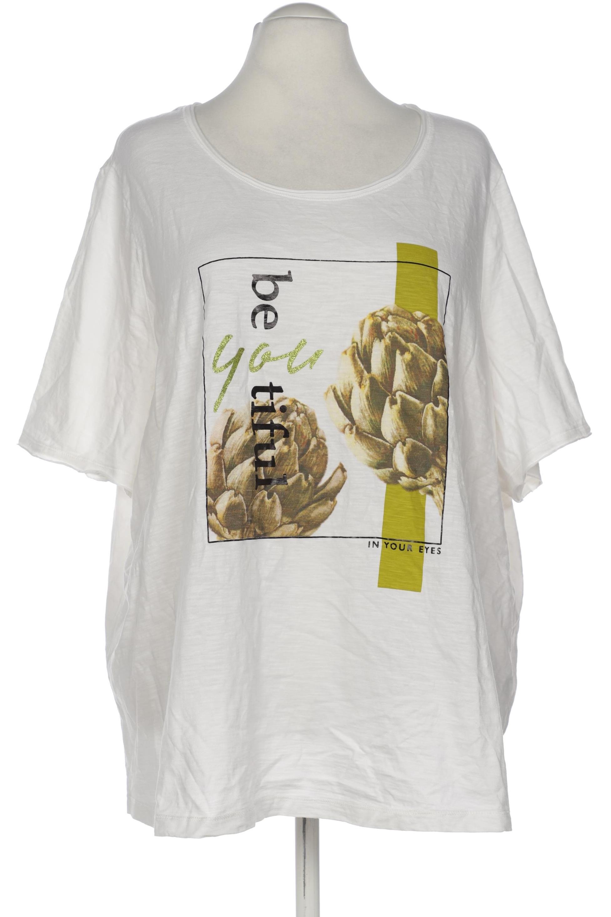 

Samoon by Gerry Weber Damen T-Shirt, weiß, Gr. 56