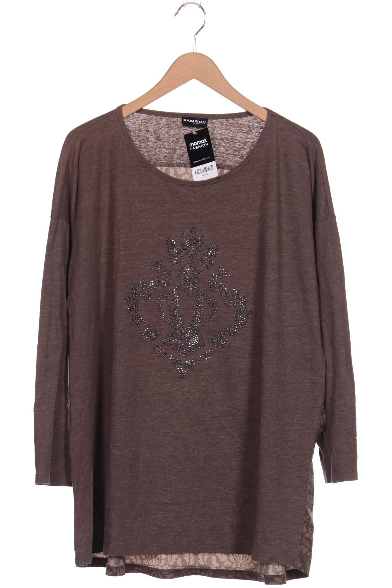 

Samoon by Gerry Weber Damen Langarmshirt, braun, Gr. 50