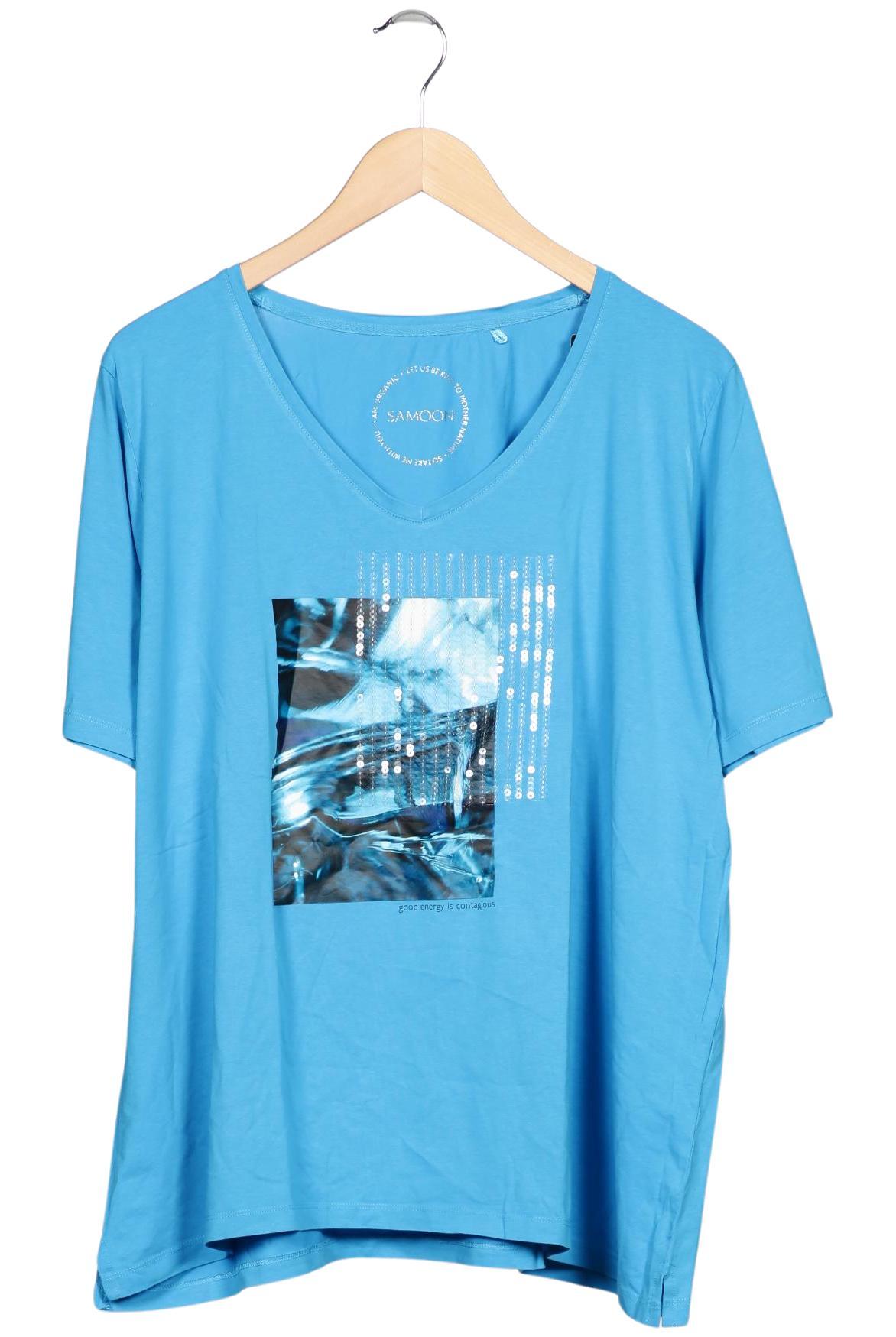 

Samoon by Gerry Weber Damen T-Shirt, hellblau, Gr. 52