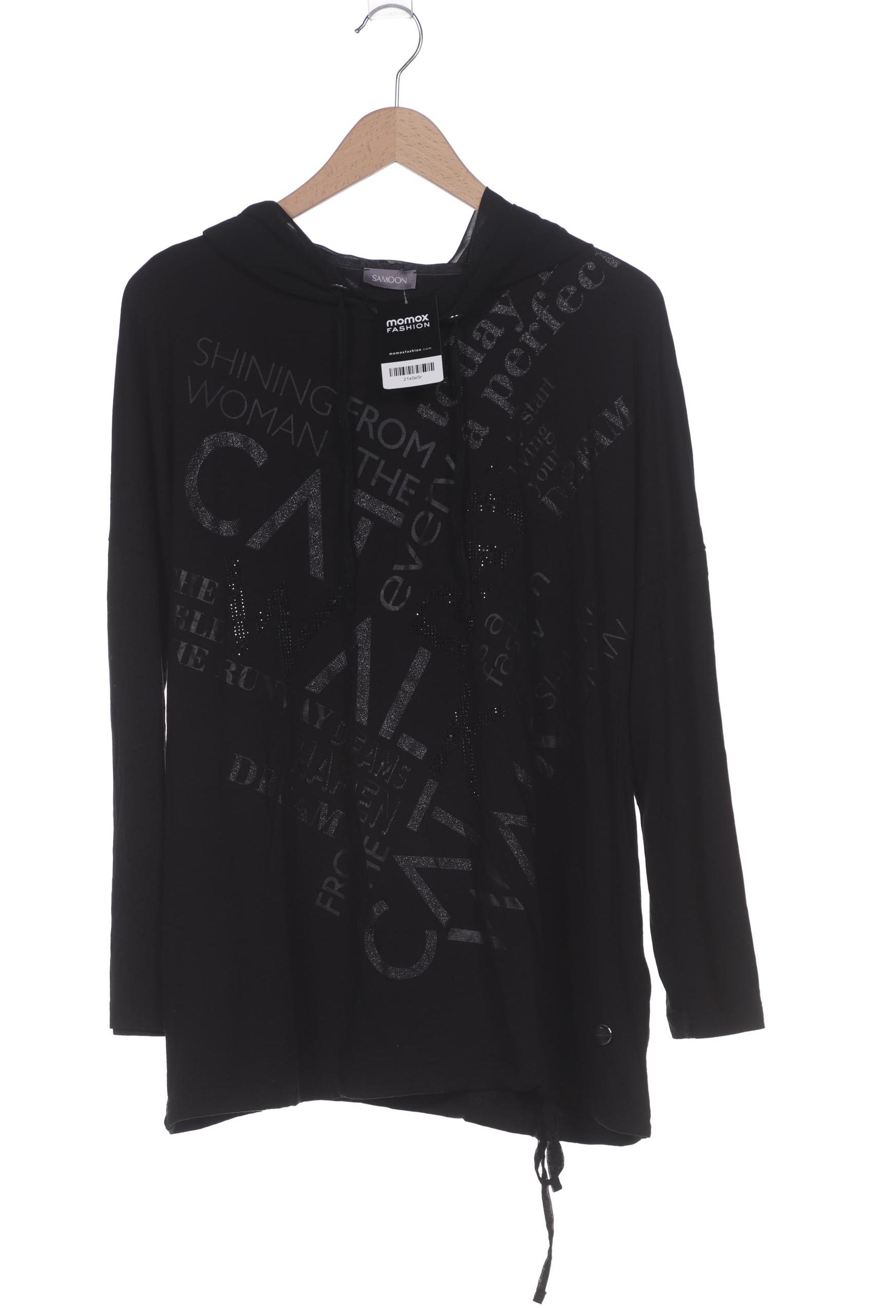

Samoon by Gerry Weber Damen Langarmshirt, schwarz, Gr. 48