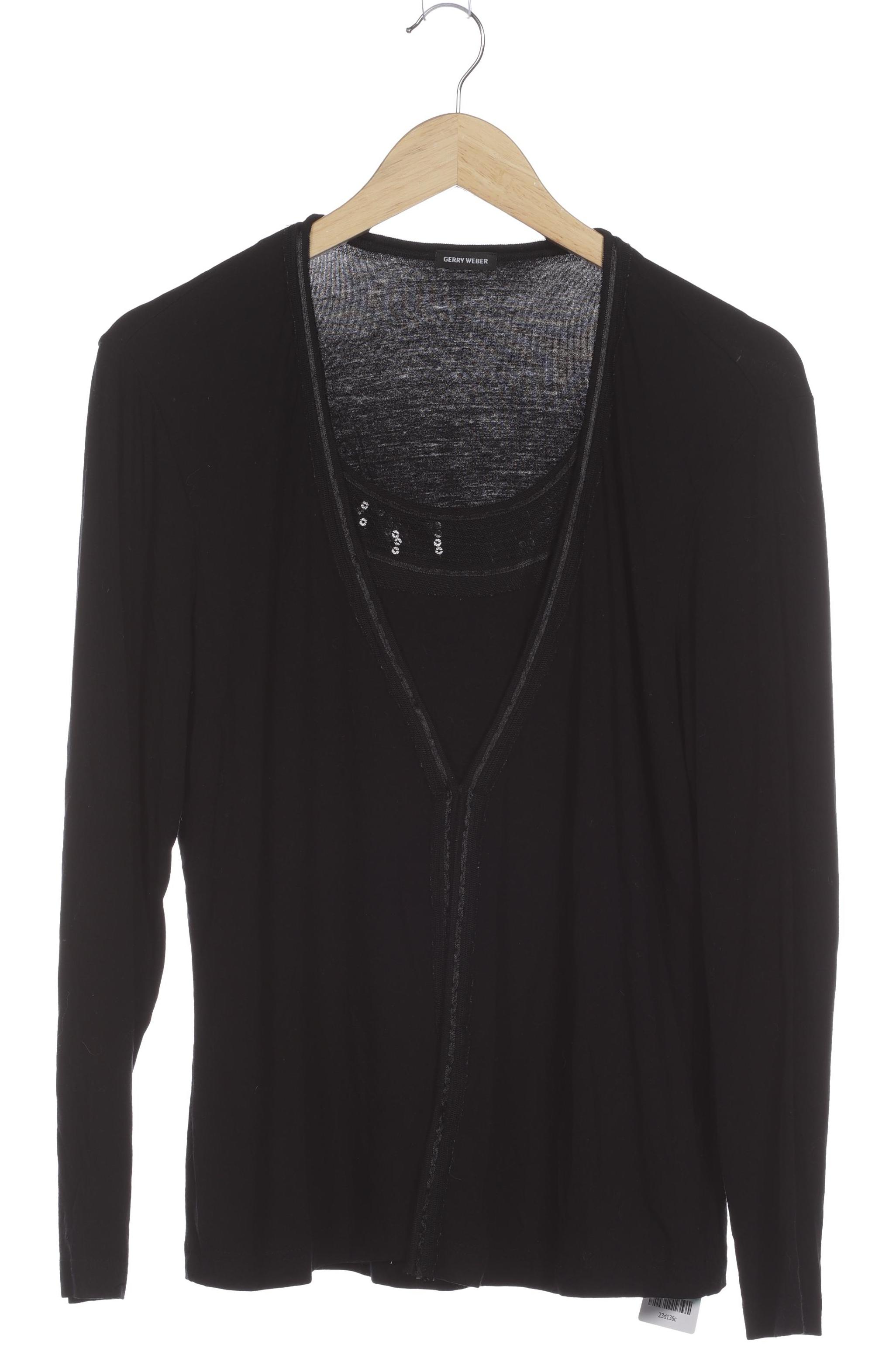 

Samoon by Gerry Weber Damen Langarmshirt, schwarz, Gr. 42