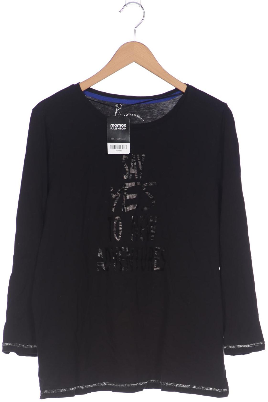 

Samoon by Gerry Weber Damen Langarmshirt, schwarz, Gr. 48