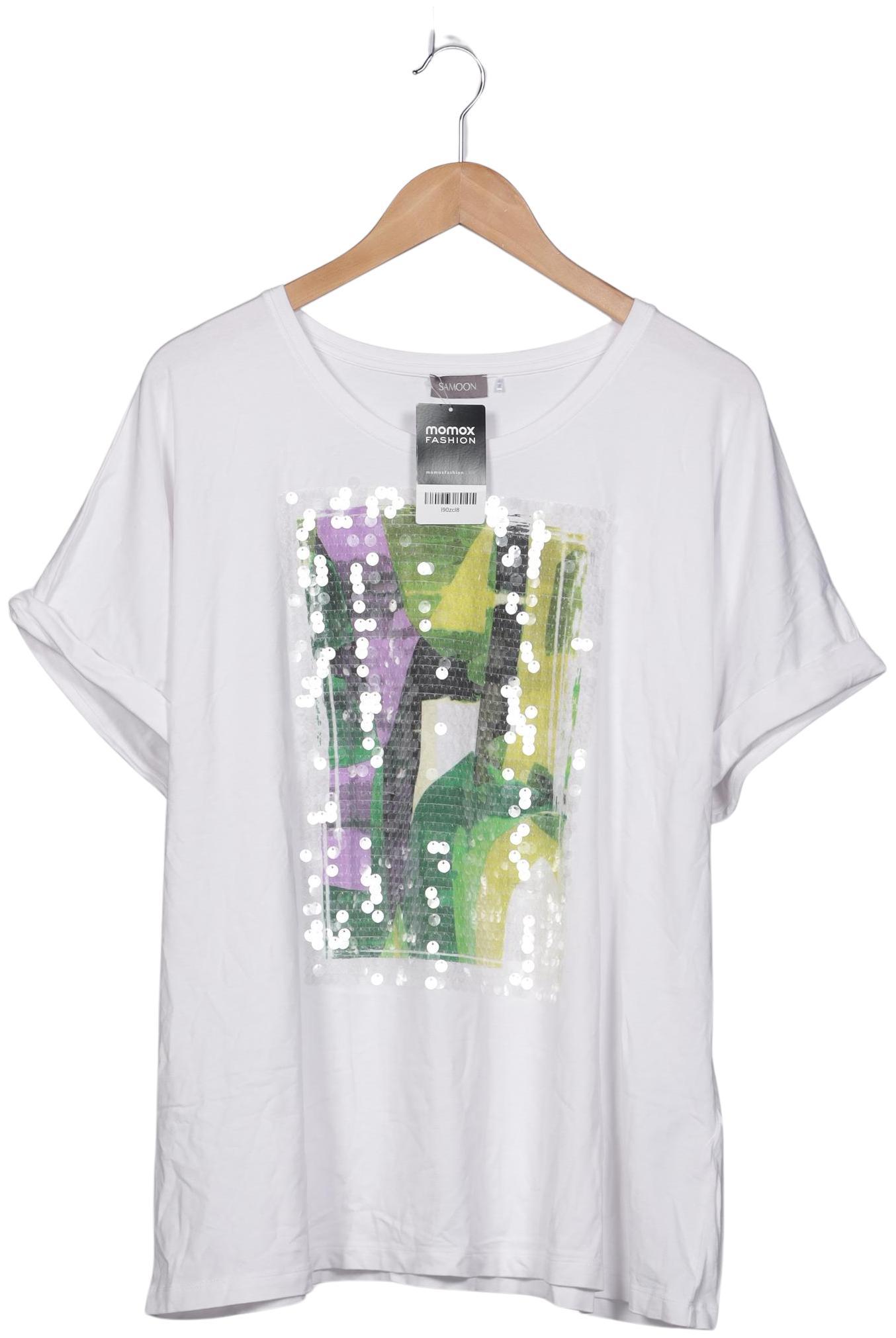 

Samoon by Gerry Weber Damen T-Shirt, weiß, Gr. 50