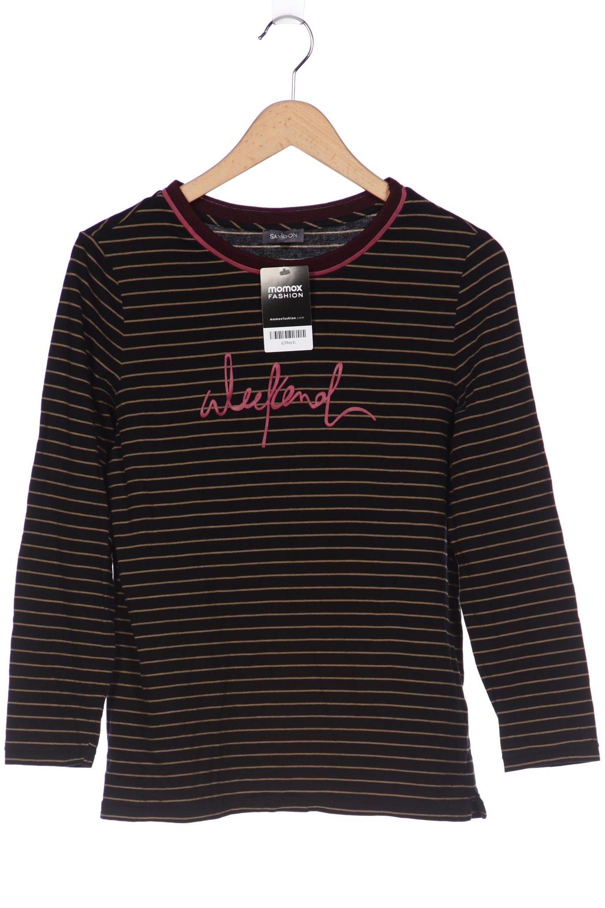

Samoon by Gerry Weber Damen Langarmshirt, schwarz, Gr. 38