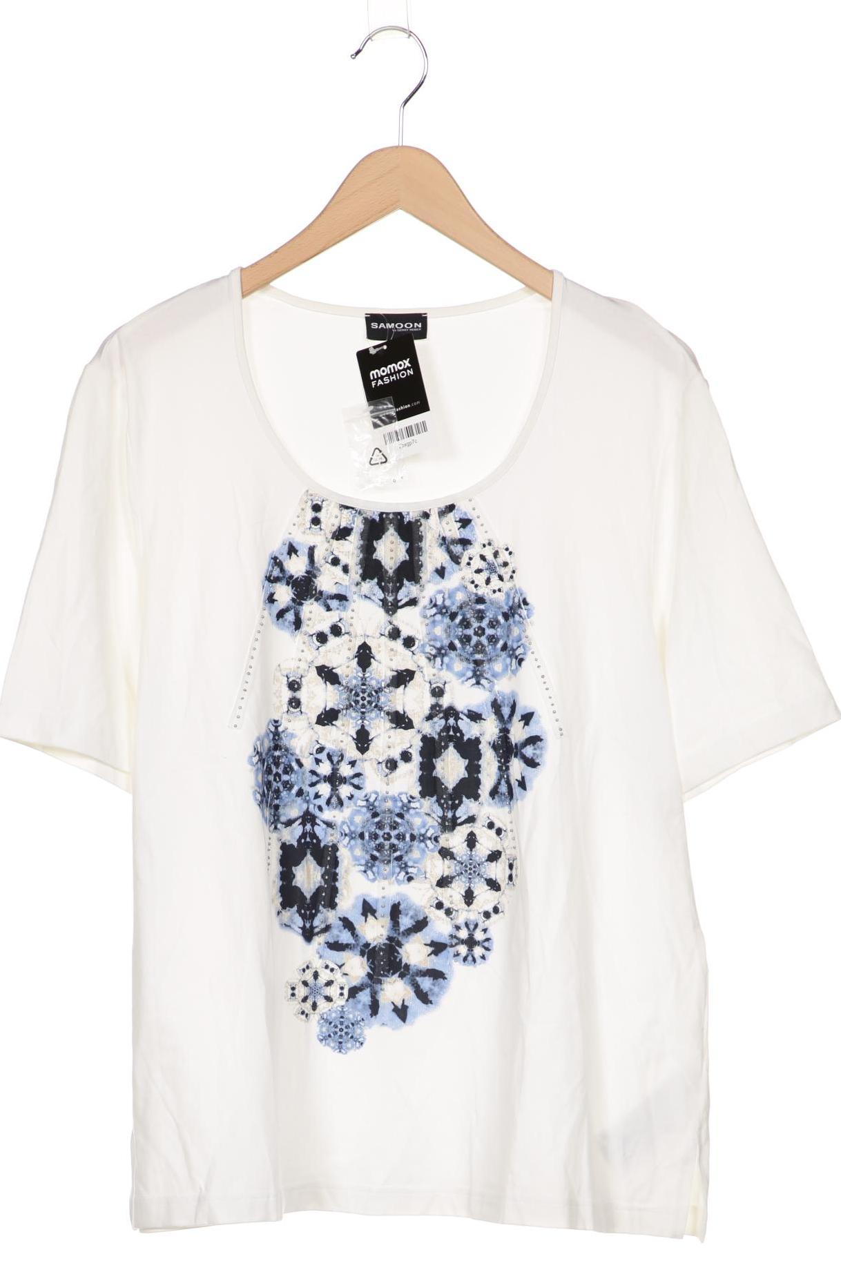 

Samoon by Gerry Weber Damen T-Shirt, weiß, Gr. 48