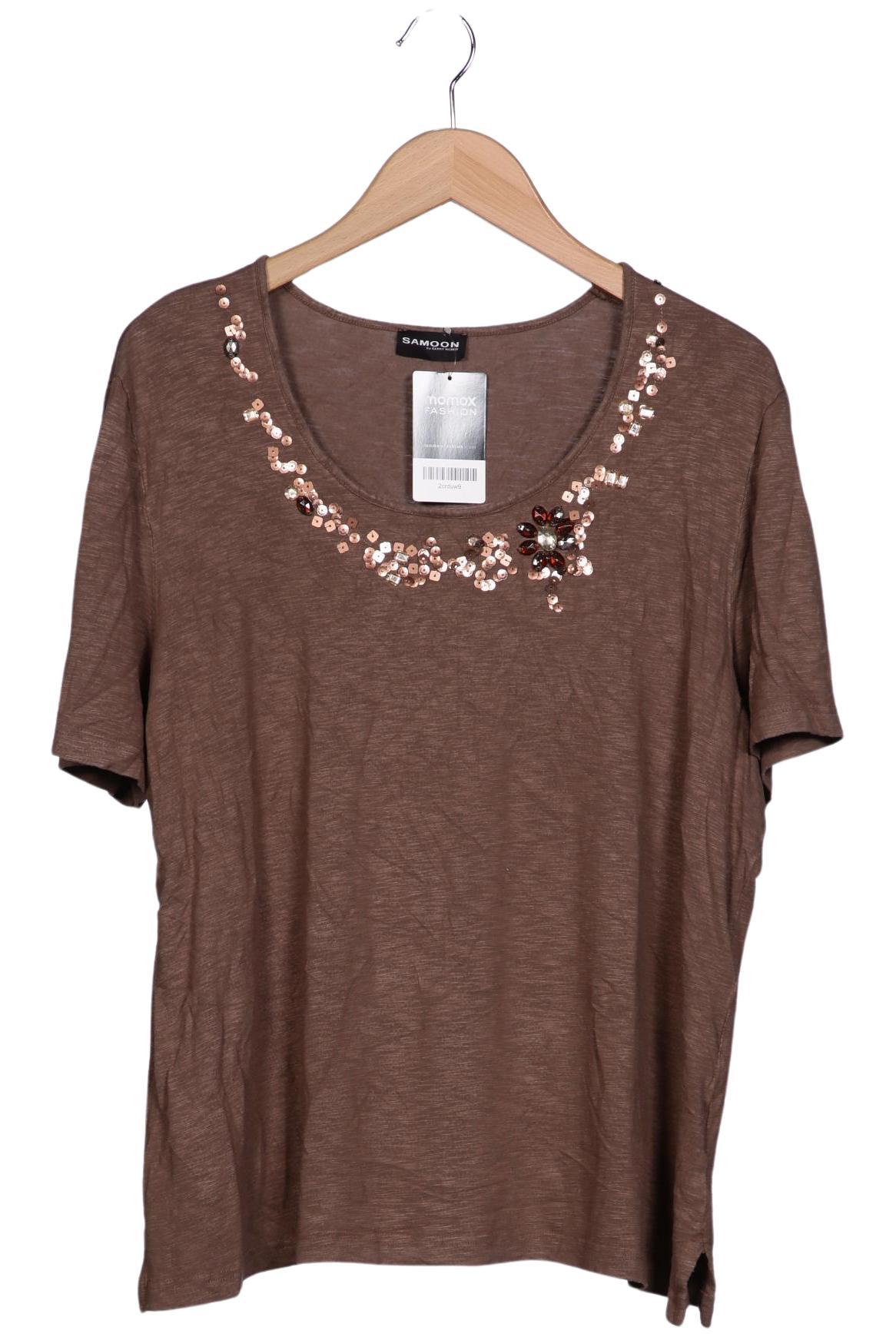 

Samoon by Gerry Weber Damen T-Shirt, braun, Gr. 50