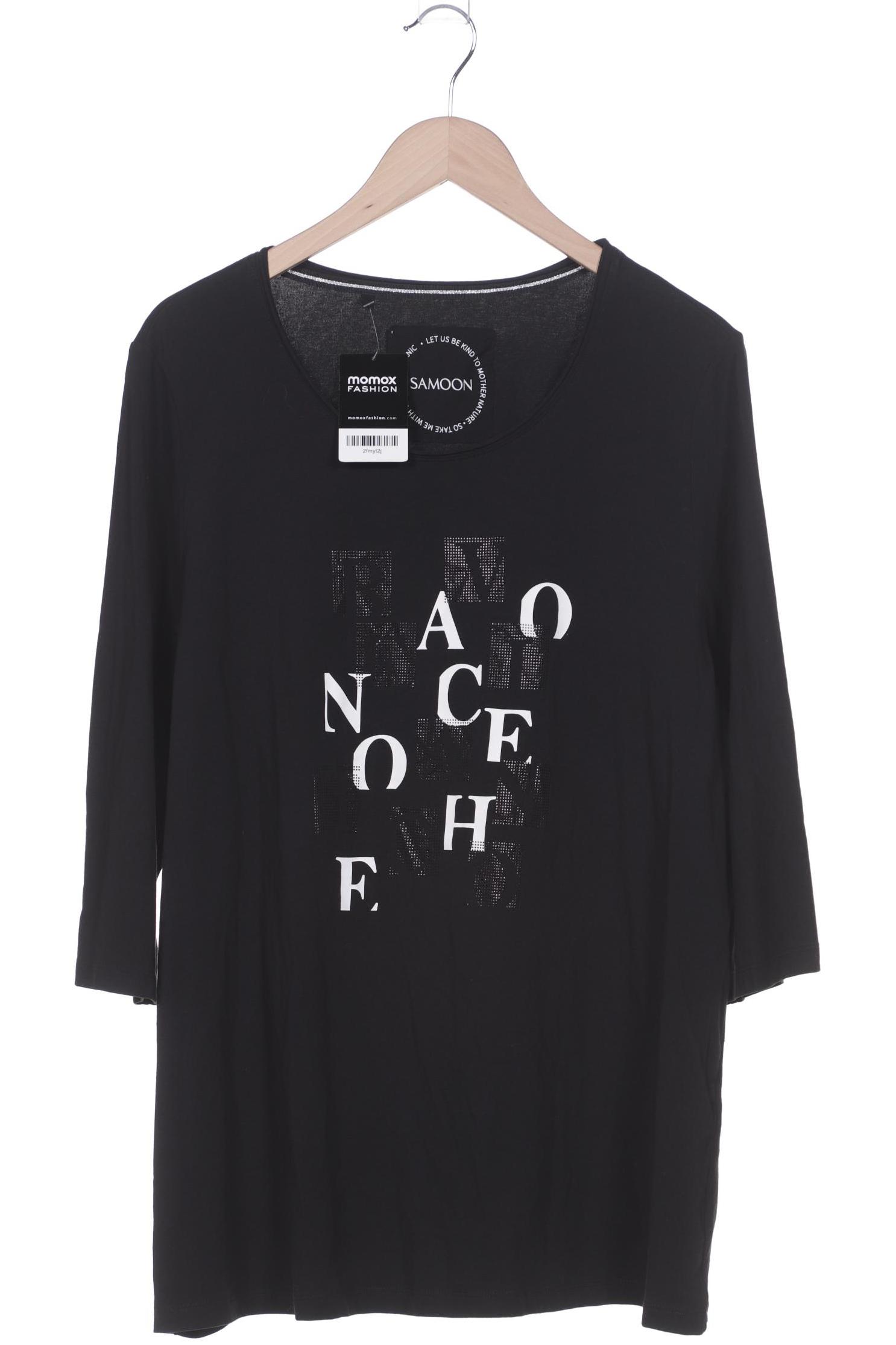 

Samoon by Gerry Weber Damen T-Shirt, schwarz, Gr. 48
