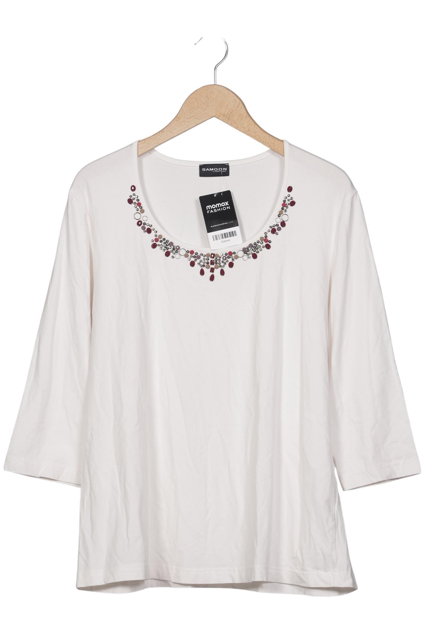 

Samoon by Gerry Weber Damen Langarmshirt, cremeweiß, Gr. 46