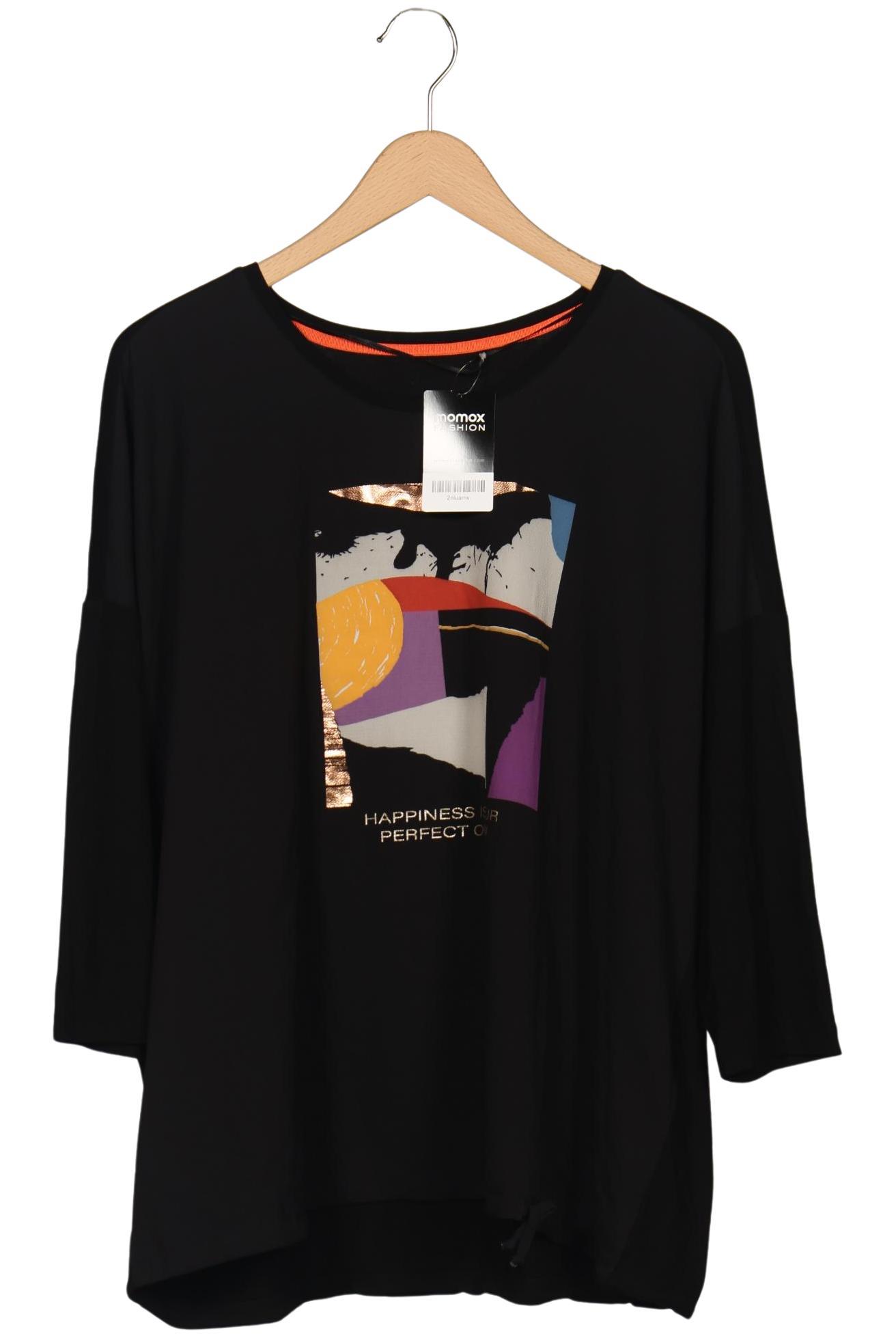 

Samoon by Gerry Weber Damen Langarmshirt, schwarz, Gr. 46