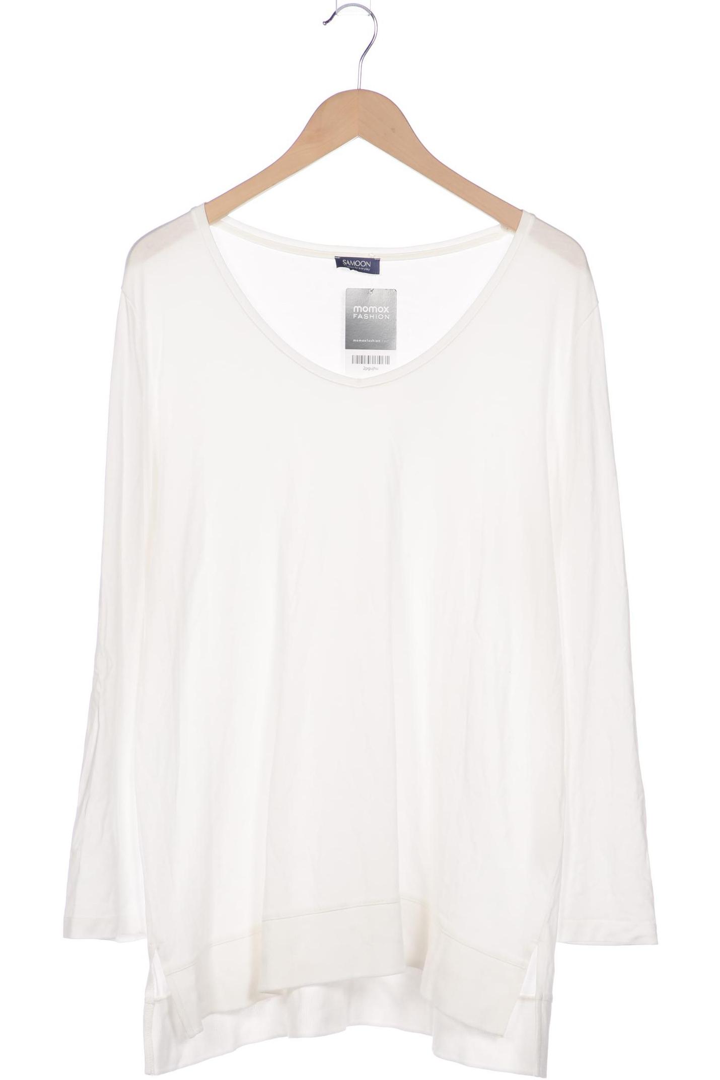 

Samoon by Gerry Weber Damen Langarmshirt, weiß, Gr. 46