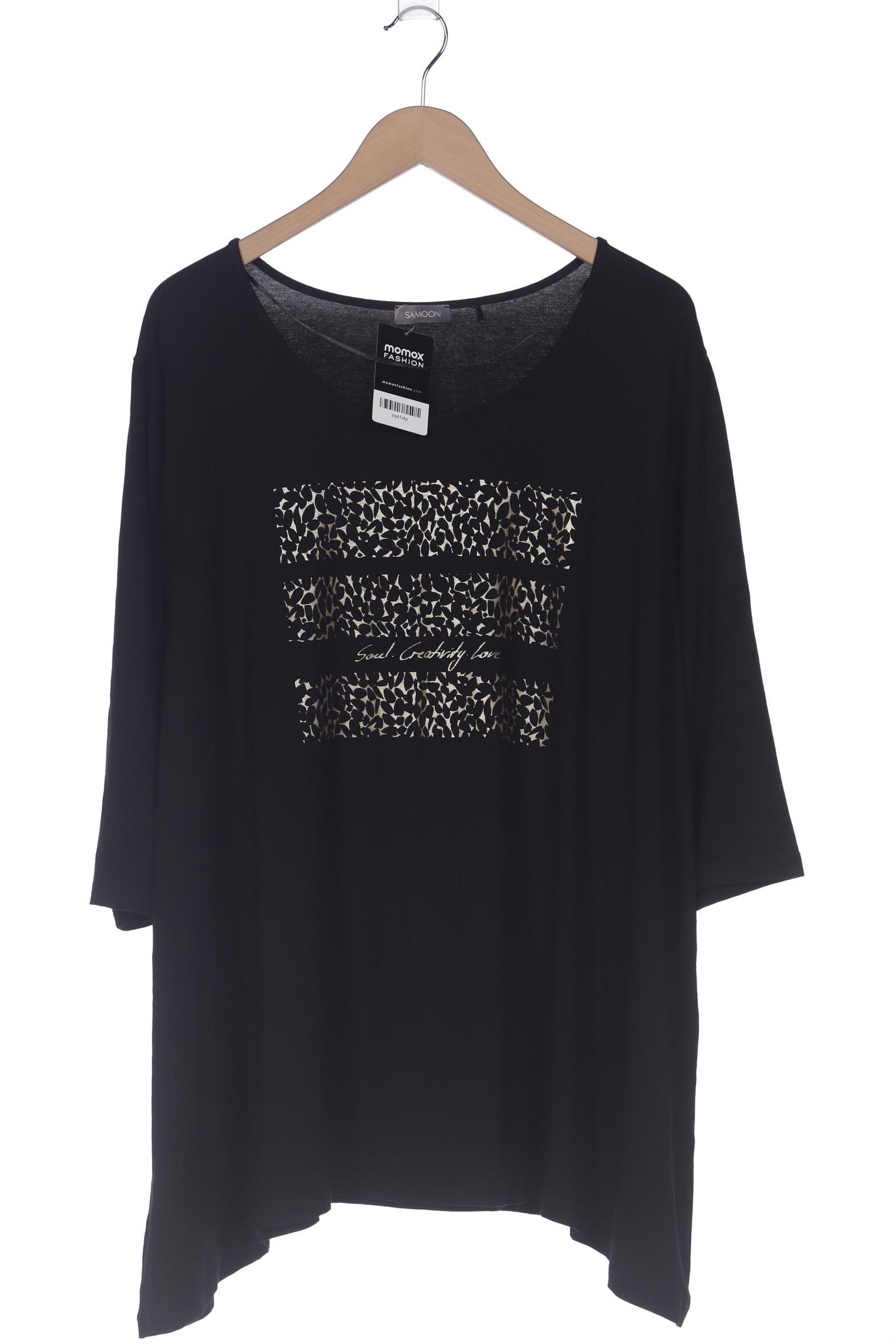 

Samoon by Gerry Weber Damen Langarmshirt, schwarz, Gr. 52