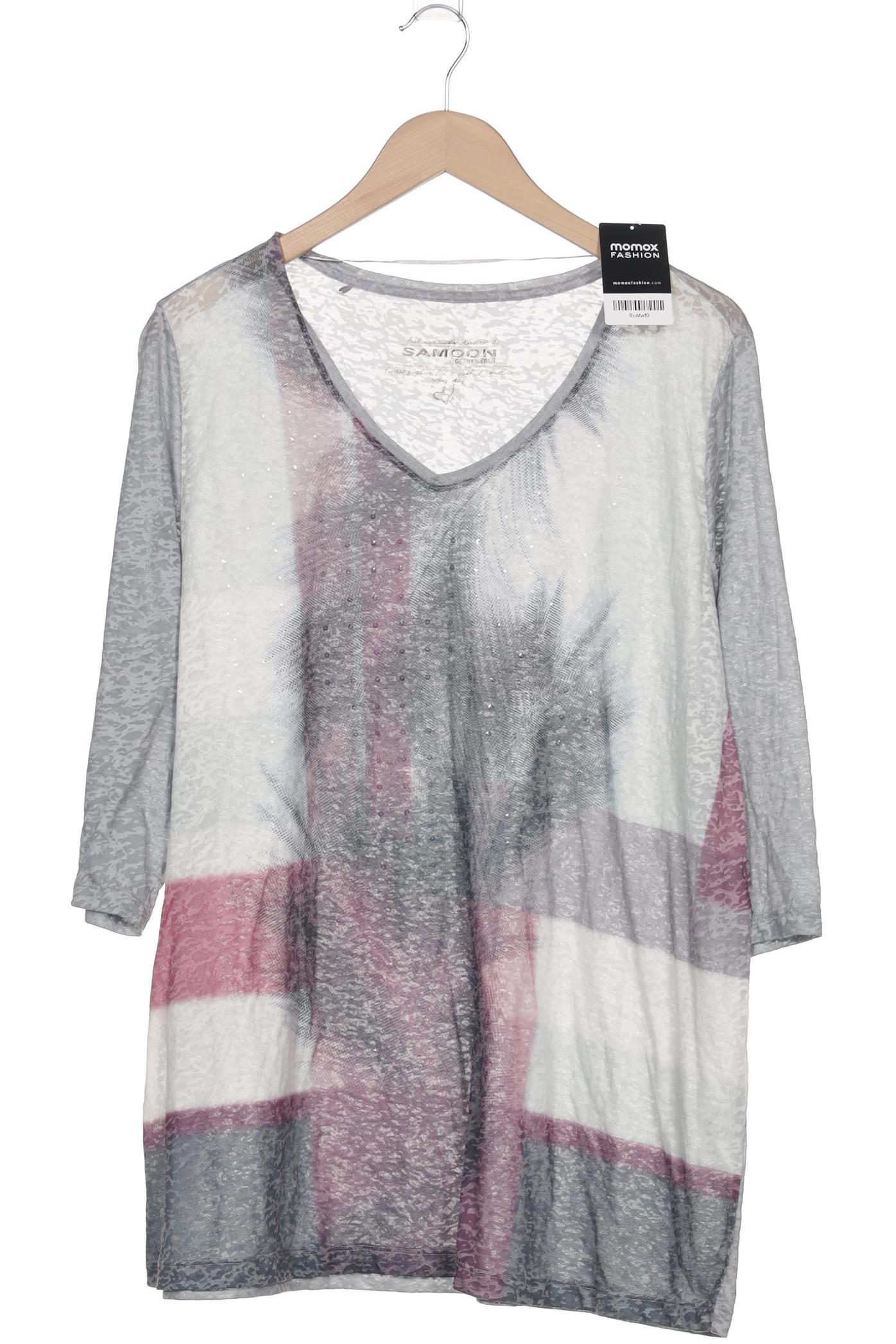 

Samoon by Gerry Weber Damen Langarmshirt, grau, Gr. 50