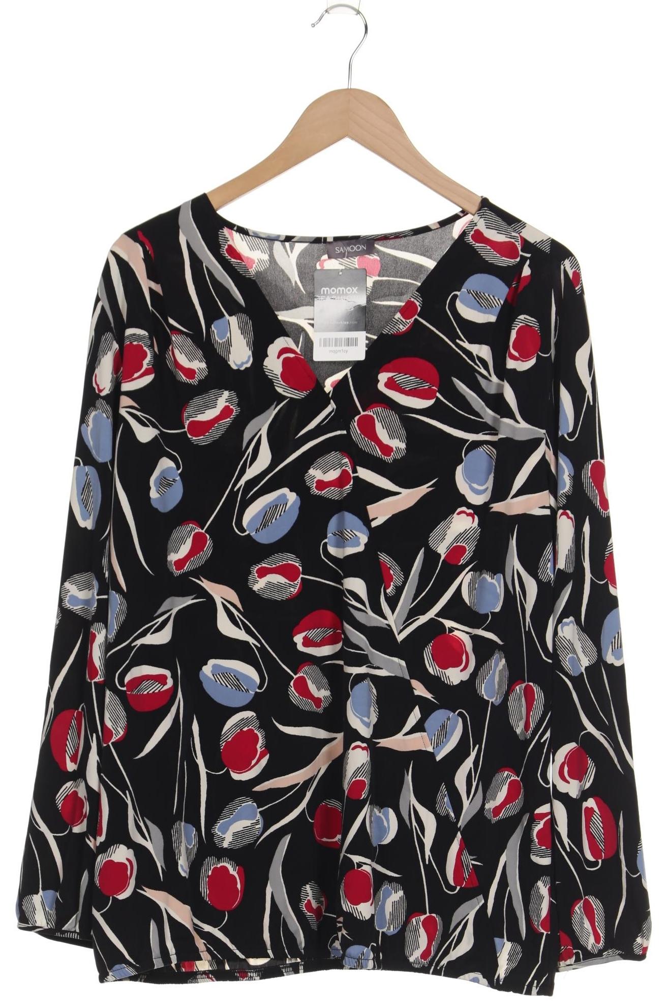 

Samoon by Gerry Weber Damen Langarmshirt, schwarz, Gr. 46