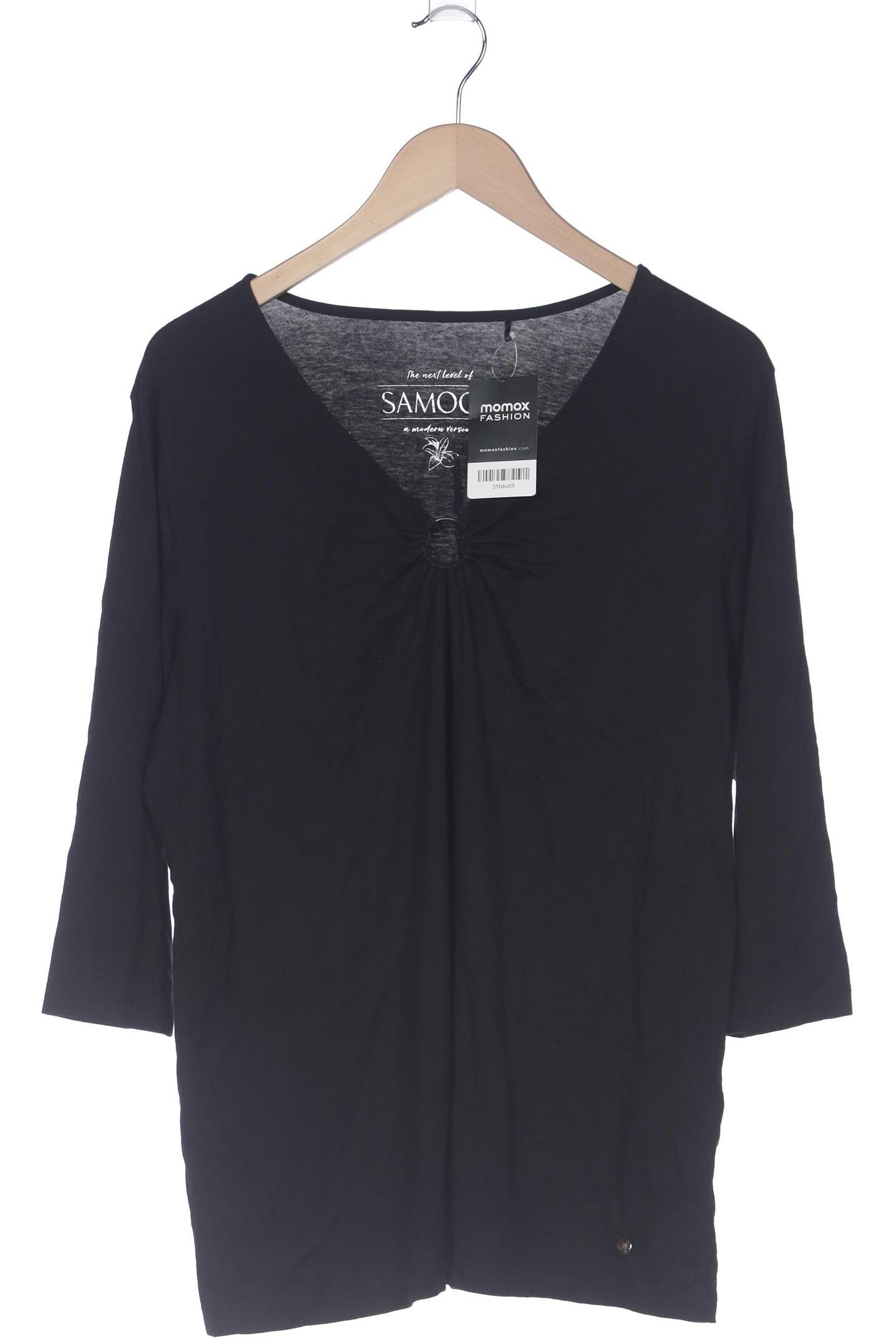 

Samoon by Gerry Weber Damen Langarmshirt, schwarz, Gr. 48