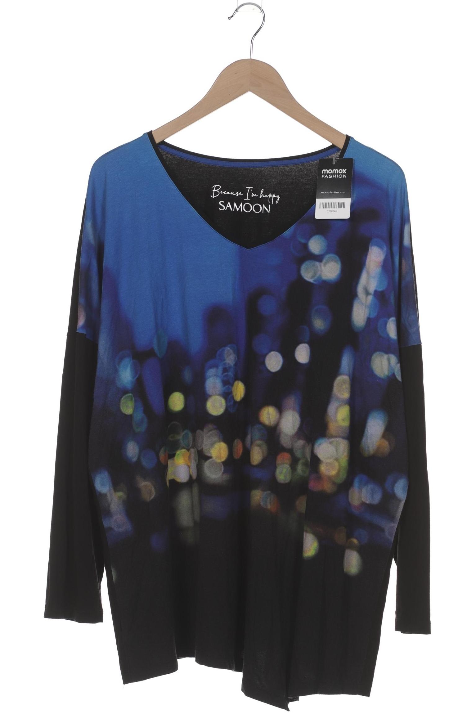 

Samoon by Gerry Weber Damen Langarmshirt, schwarz, Gr. 48