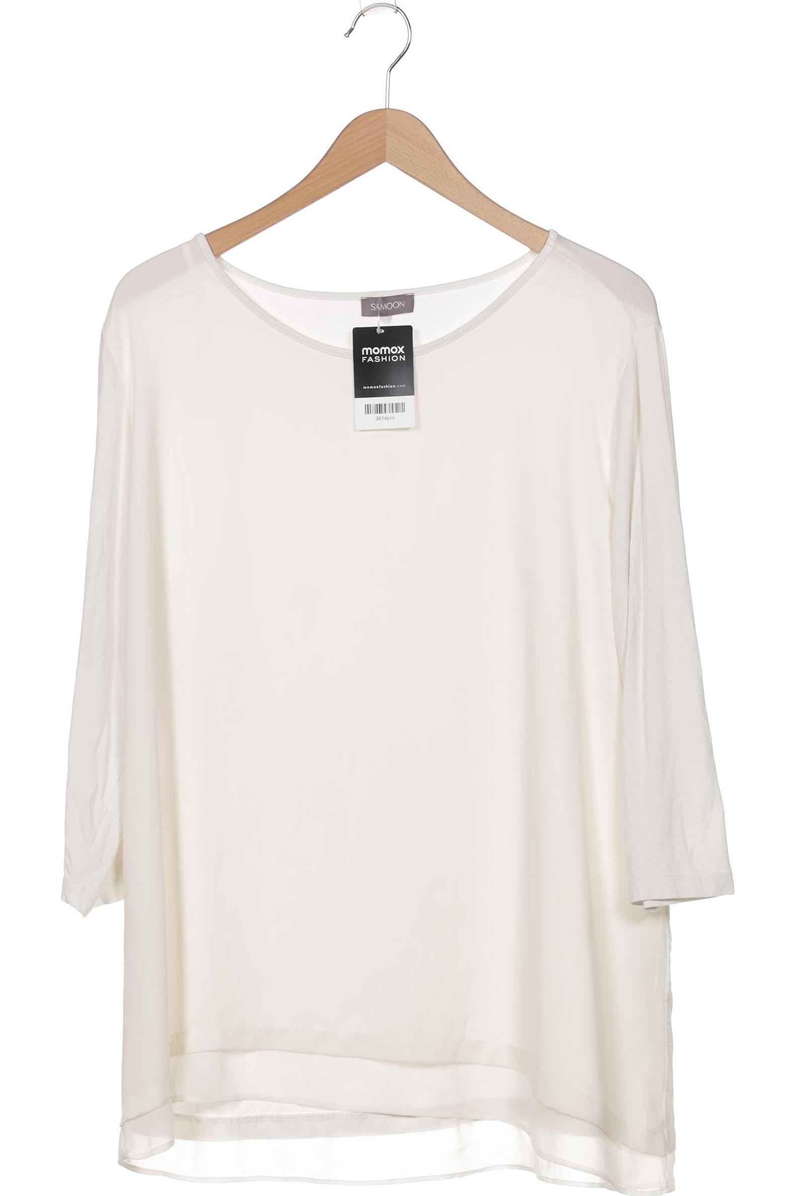 

Samoon by Gerry Weber Damen Langarmshirt, weiß, Gr. 46