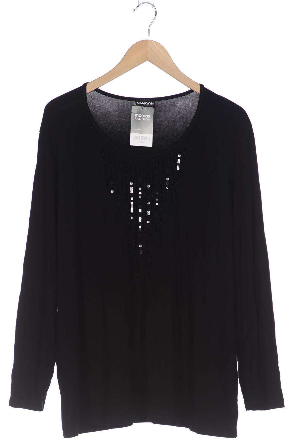

Samoon by Gerry Weber Damen Langarmshirt, schwarz, Gr. 46