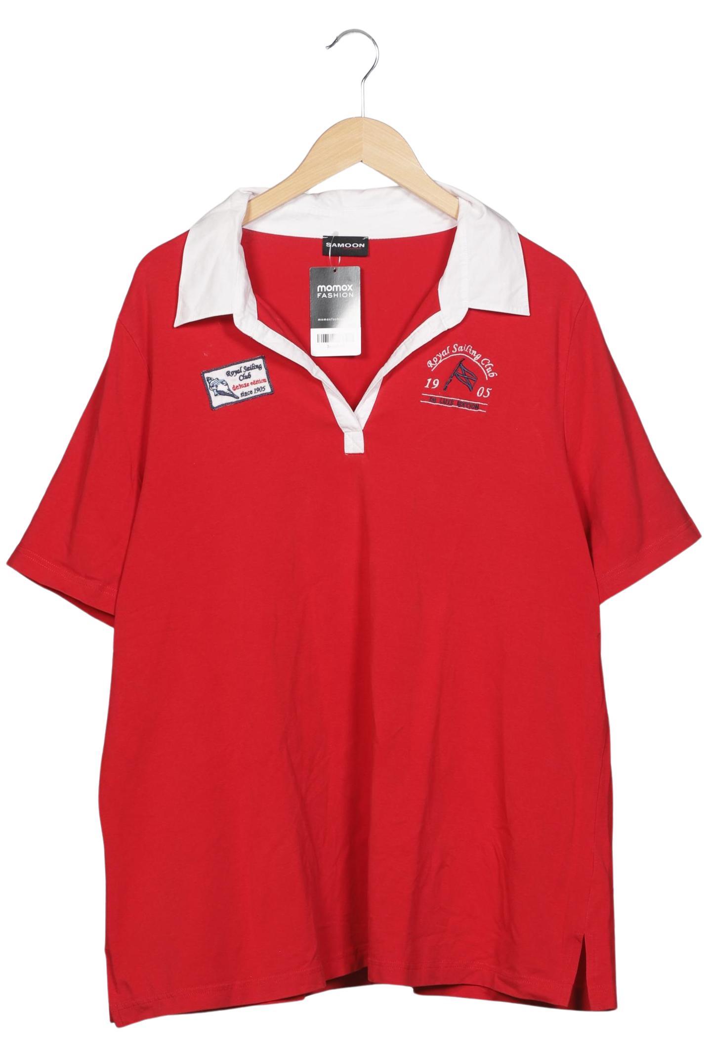 

Samoon by Gerry Weber Damen Poloshirt, rot, Gr. 52