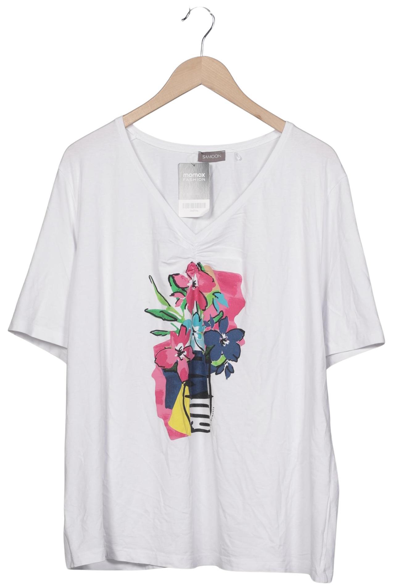 

Samoon by Gerry Weber Damen T-Shirt, weiß, Gr. 50