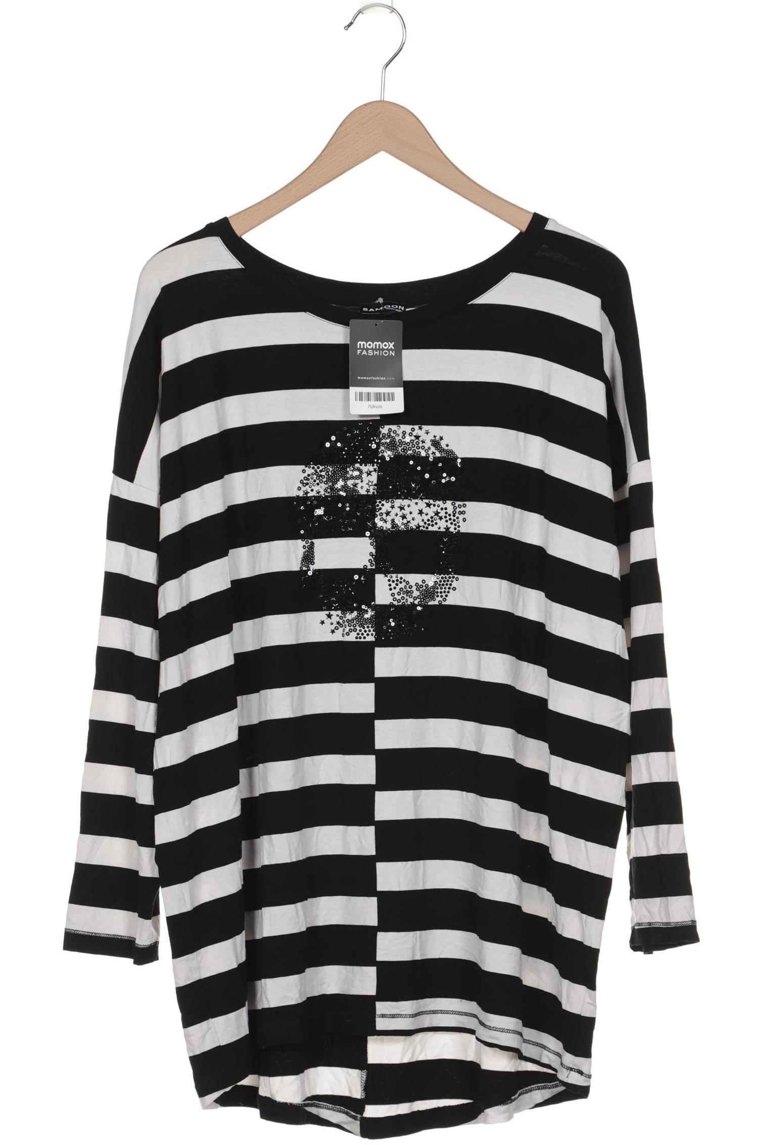 

Samoon by Gerry Weber Damen Langarmshirt, schwarz, Gr. 52