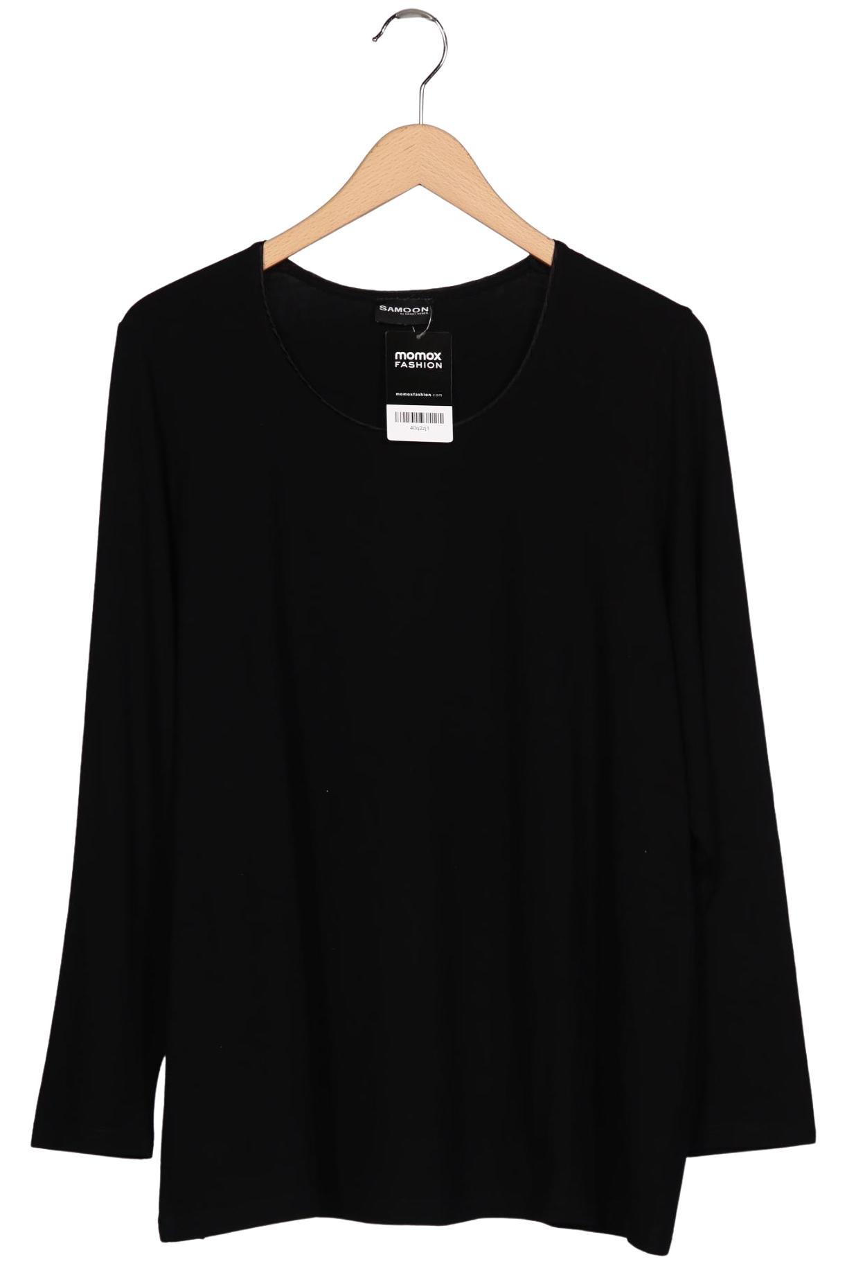 

Samoon by Gerry Weber Damen Langarmshirt, schwarz, Gr. 48