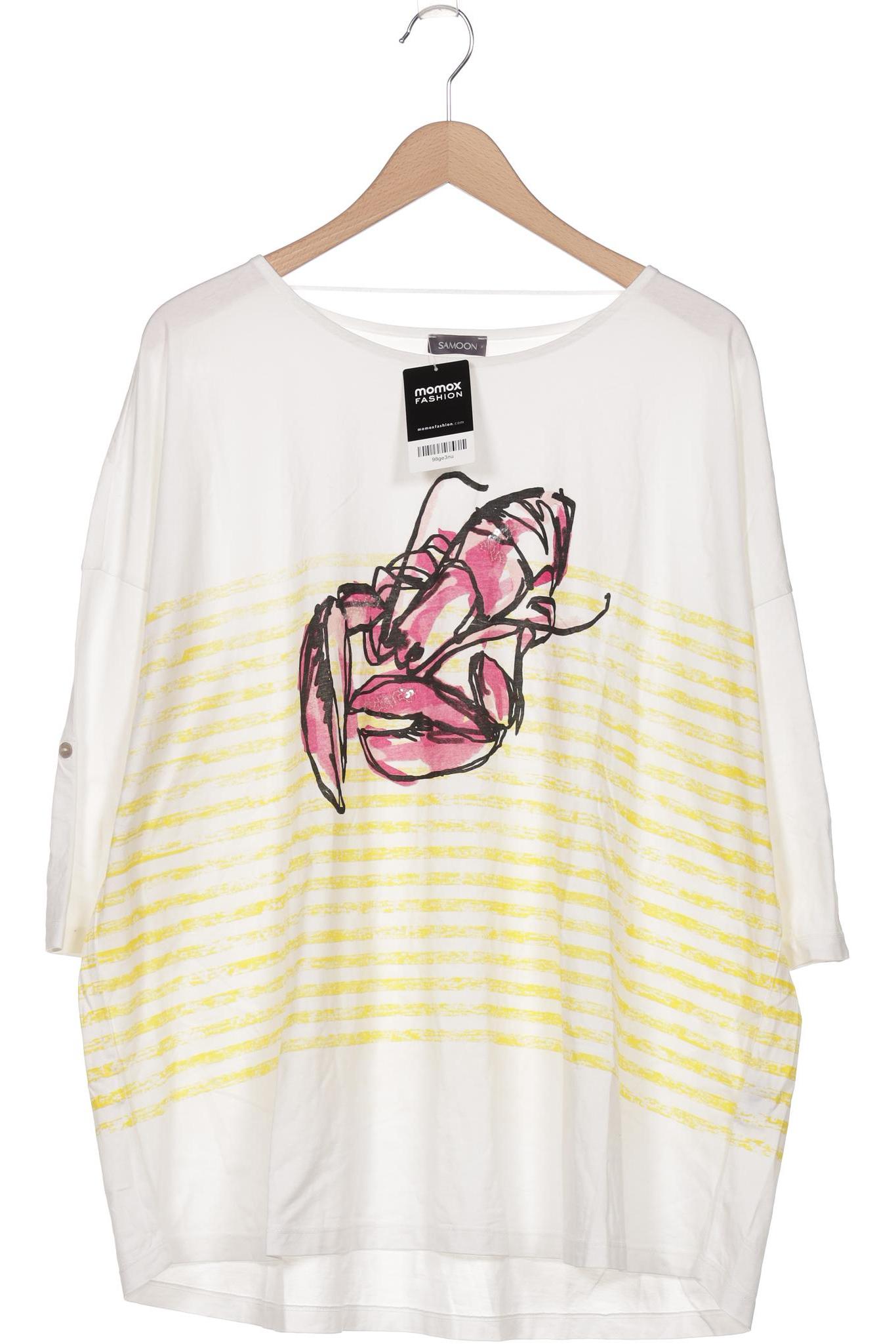 

Samoon by Gerry Weber Damen Langarmshirt, weiß, Gr. 44