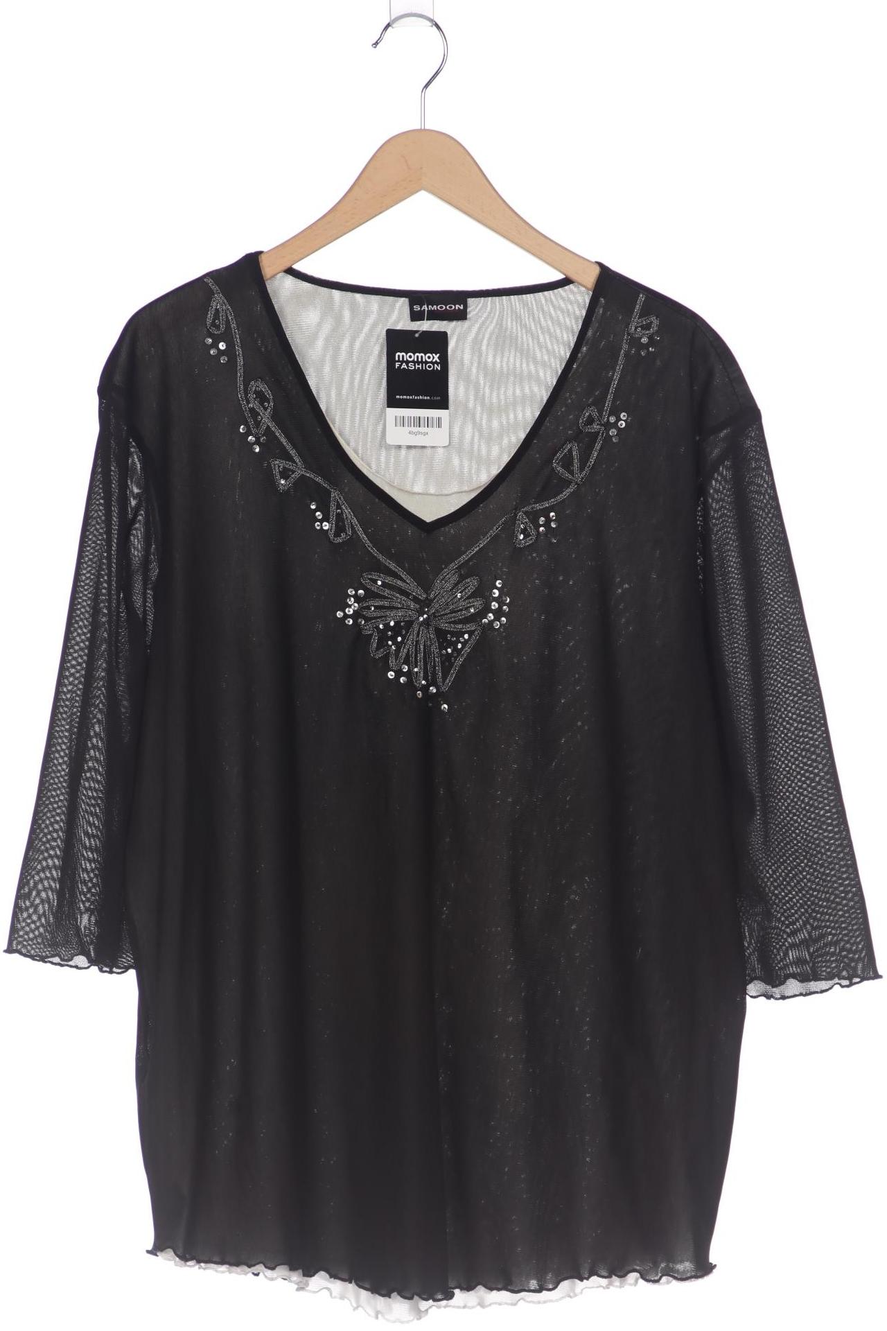 

Samoon by Gerry Weber Damen Langarmshirt, schwarz, Gr. 50